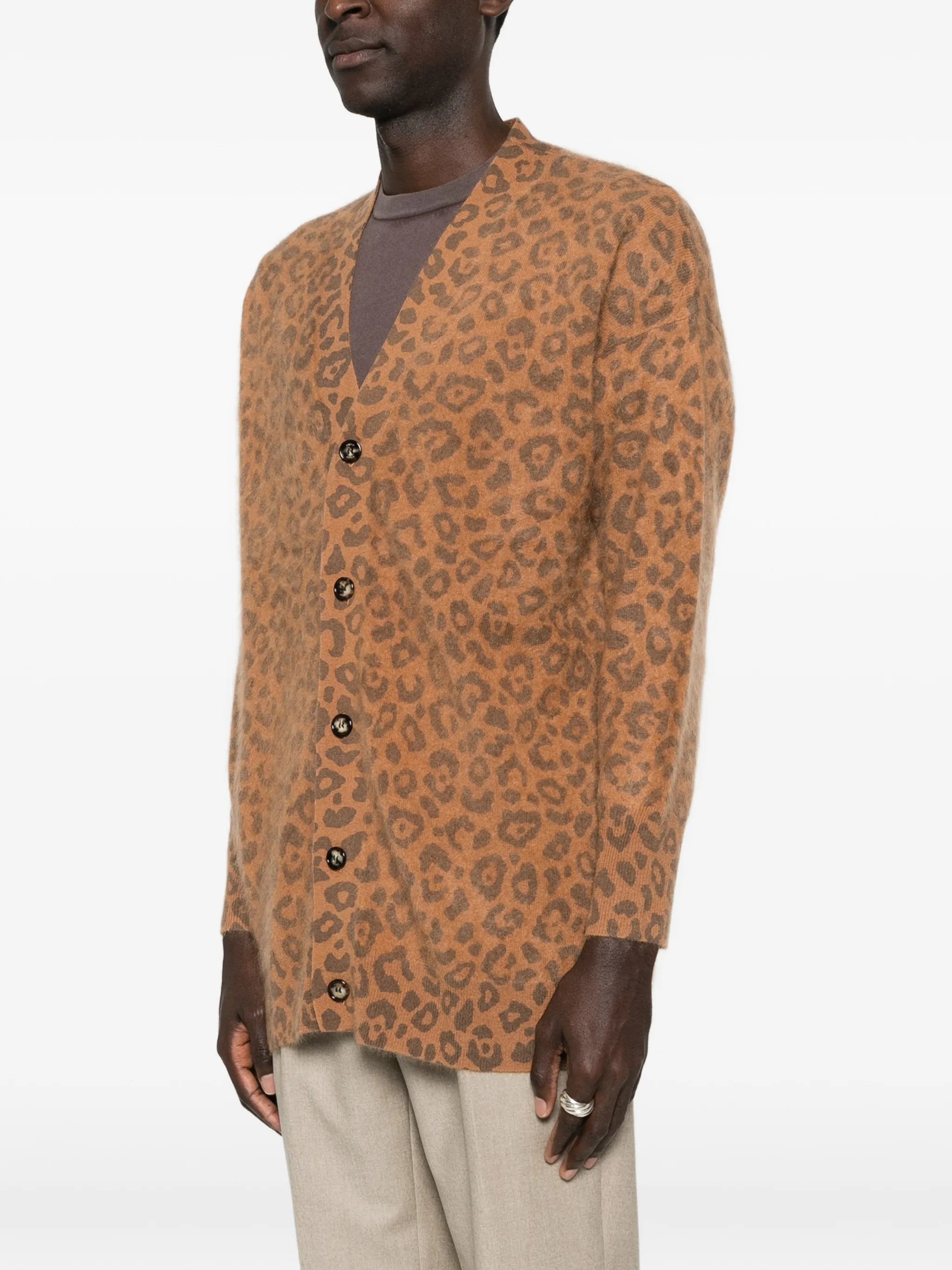 Mr Dubois leopard-print cardigan