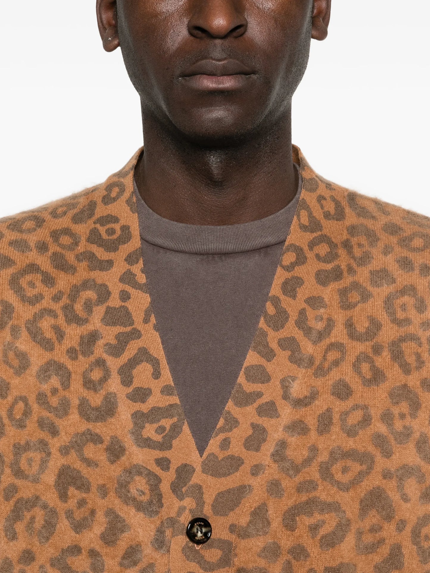 Mr Dubois leopard-print cardigan
