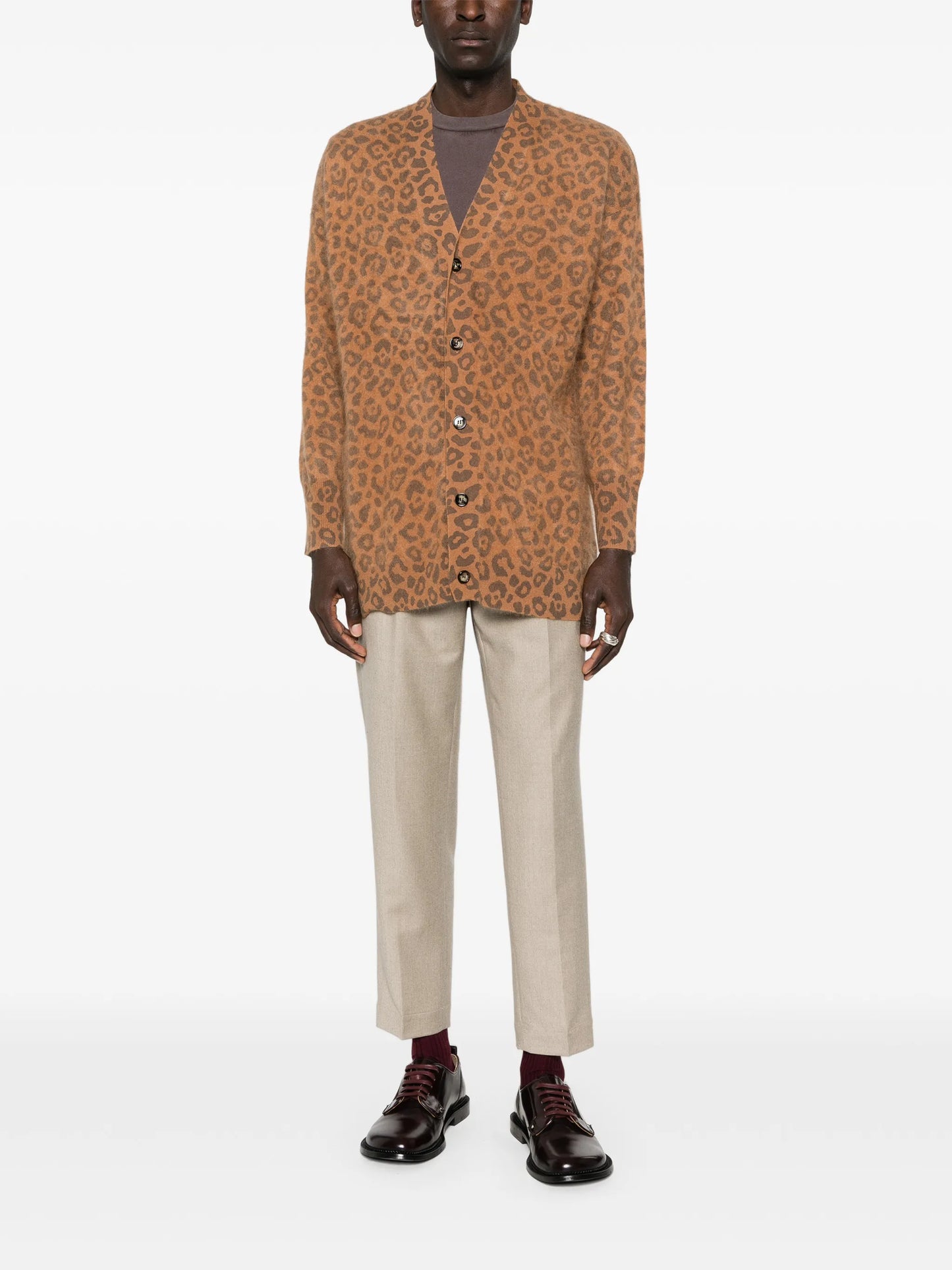 Mr Dubois leopard-print cardigan