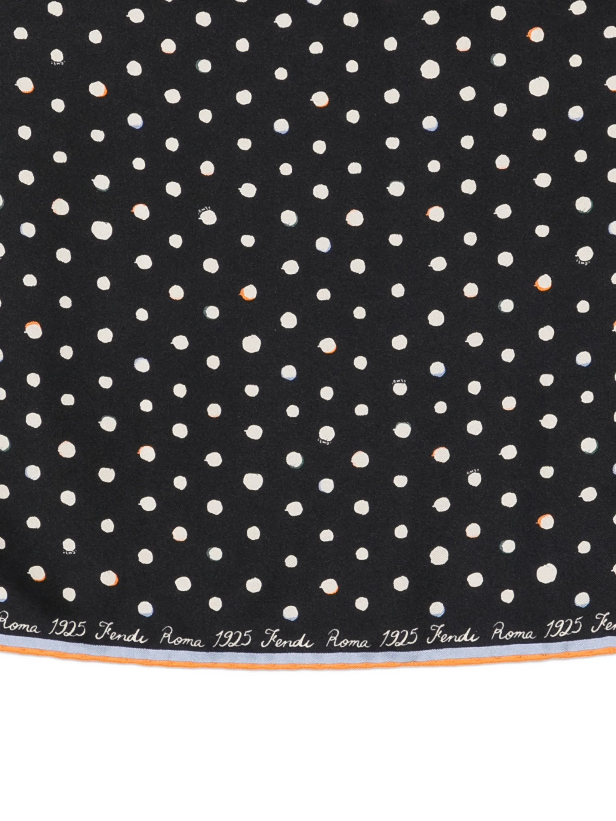 Falena Dots print silk scarf