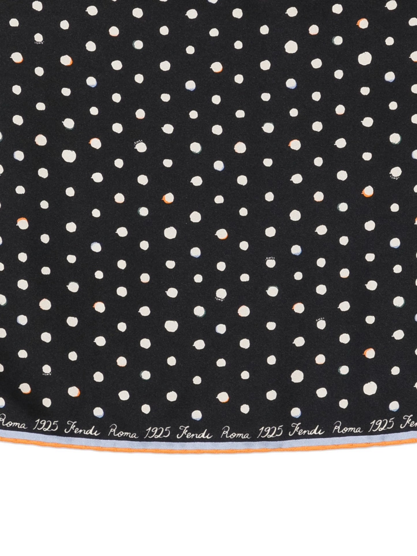 Falena Dots print silk scarf