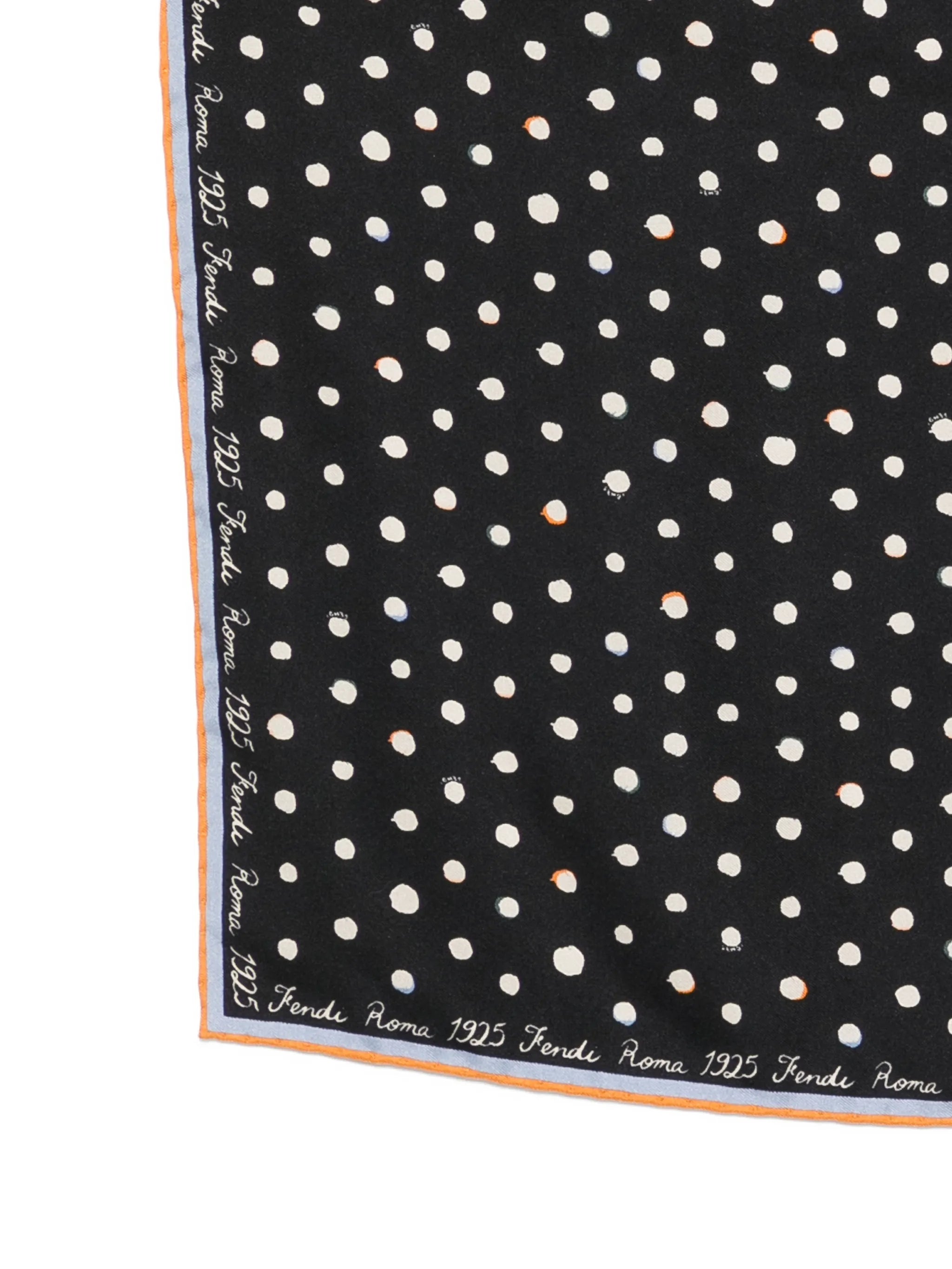 Falena Dots print silk scarf