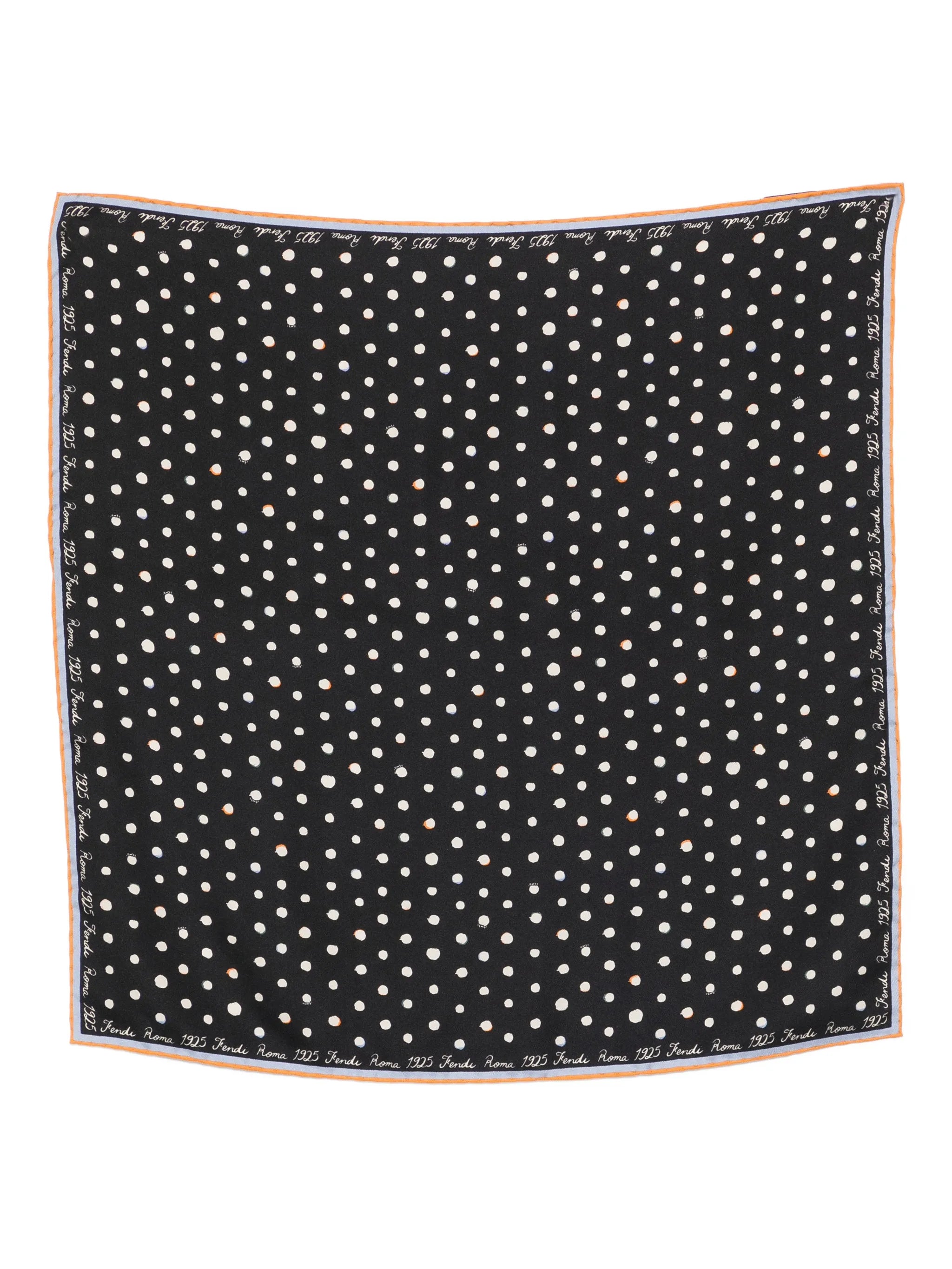 Falena Dots print silk scarf