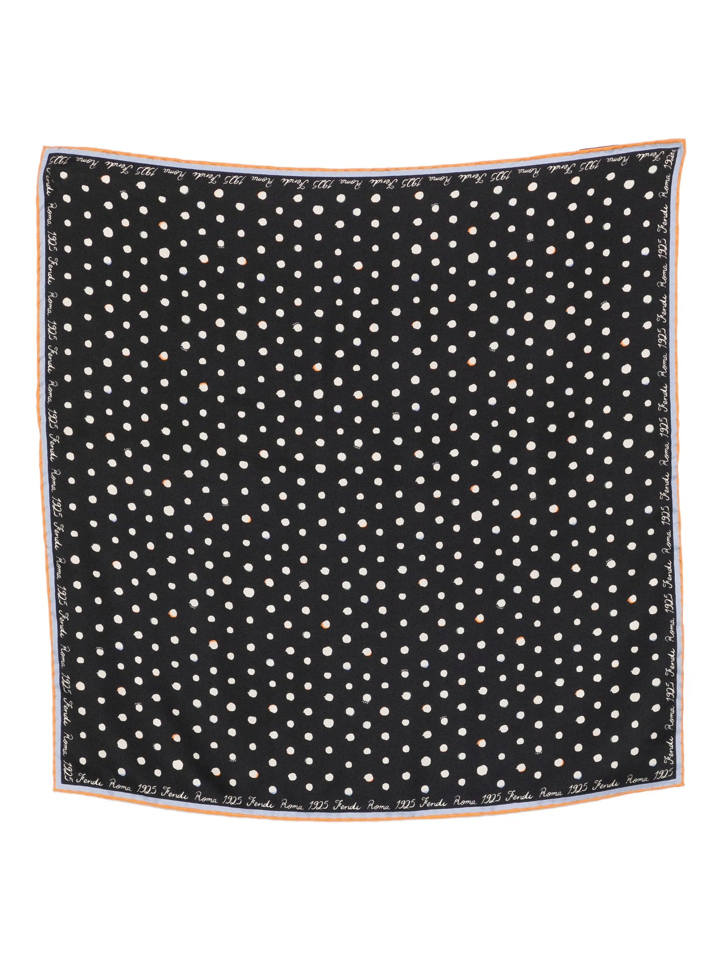 Falena Dots print silk scarf