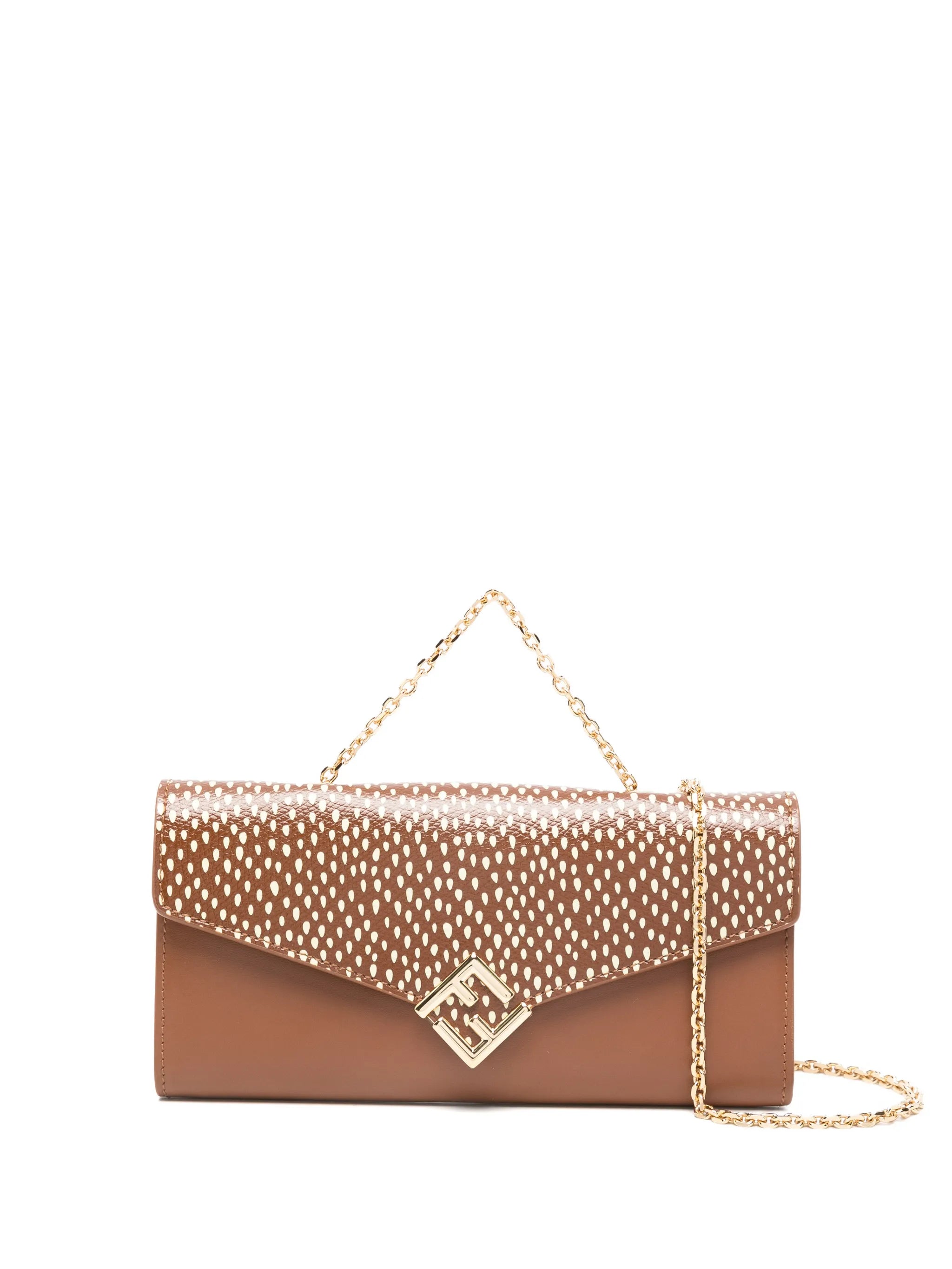 FF Diamonds chain-strap leather mini bag