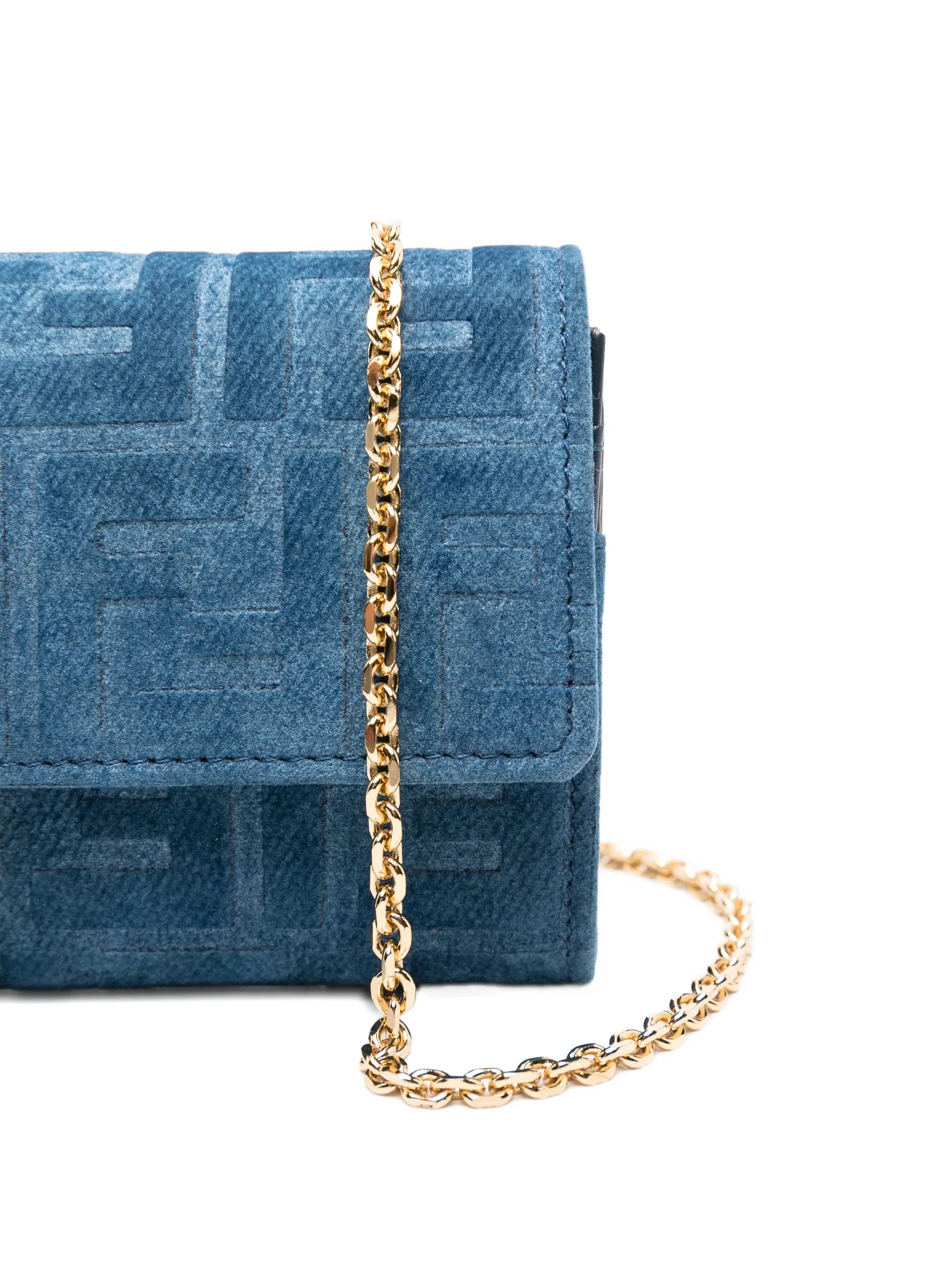 FF-pattern clutch bag
