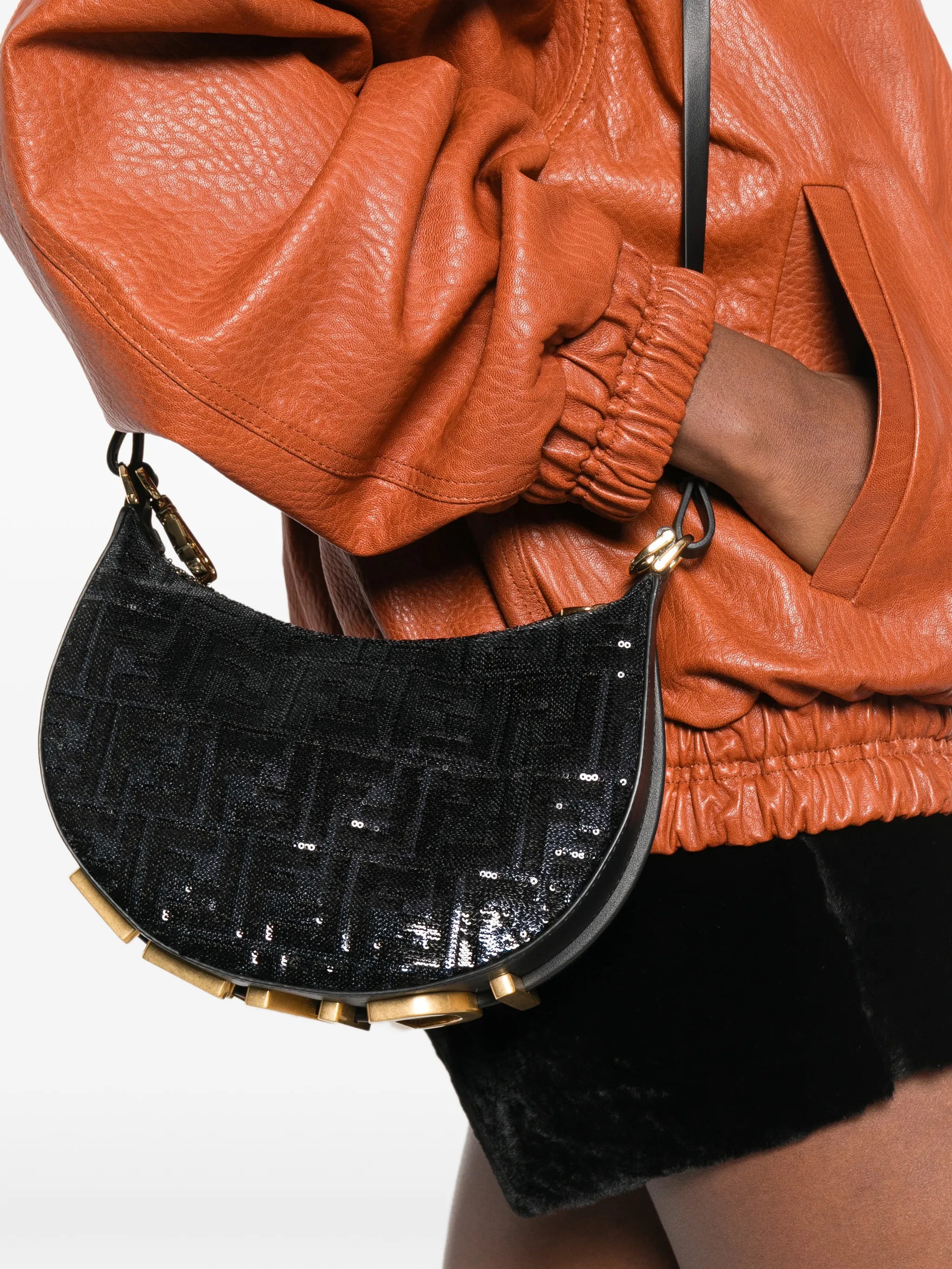 mini Fendigraphy sequin-embellished tote bag