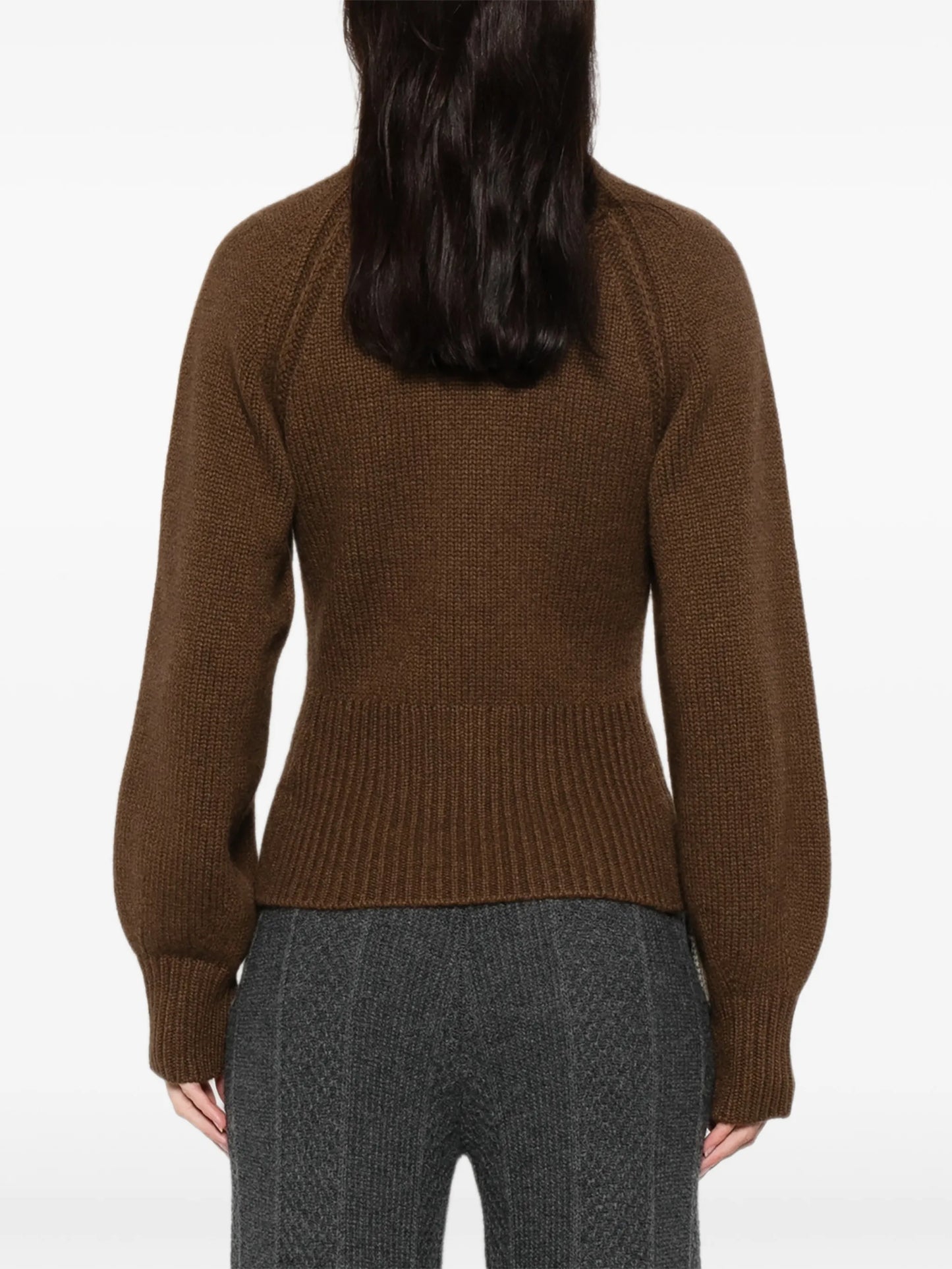 buttoned knit cardigan