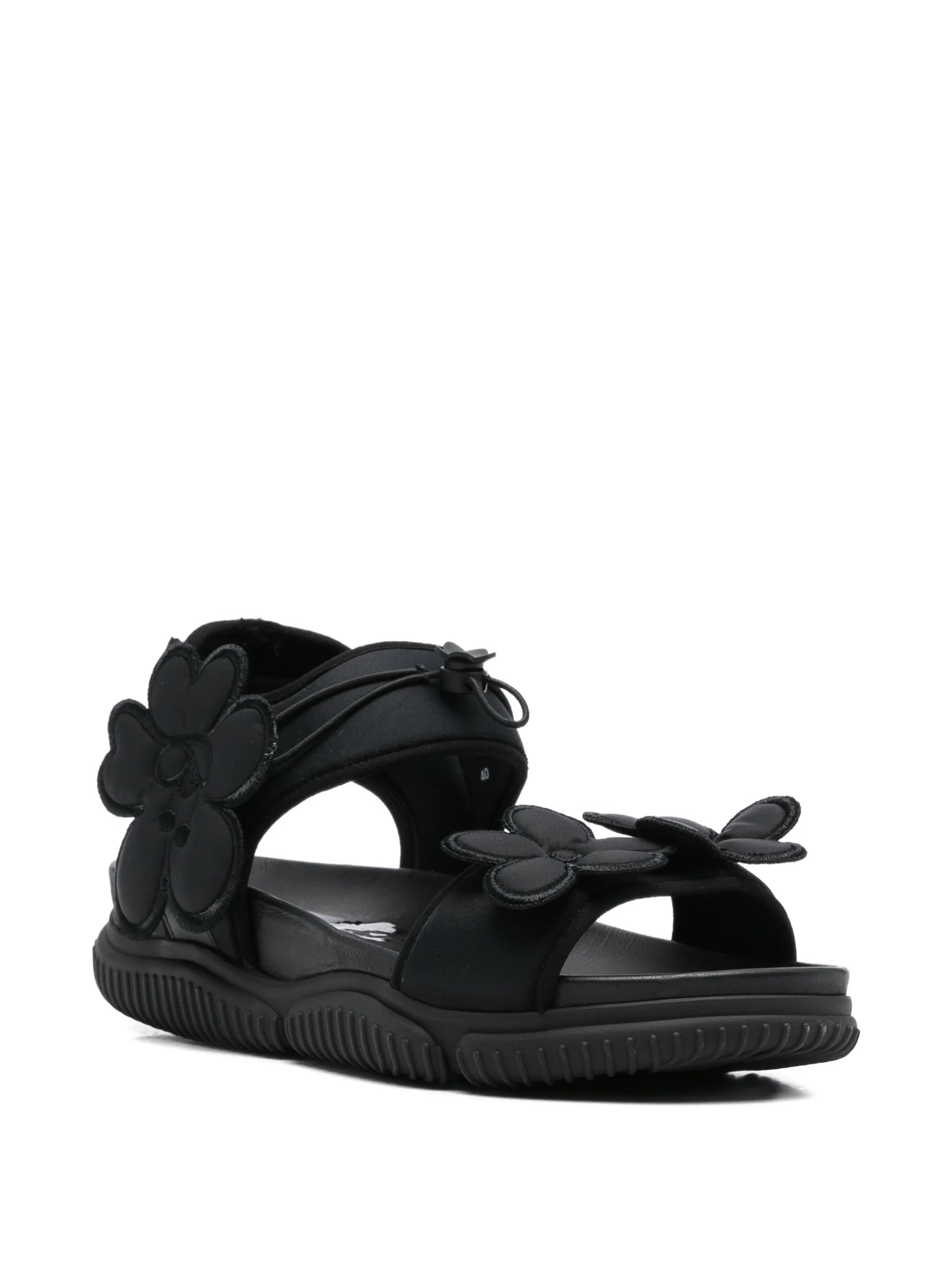 Cilla floral-appliqué sandals