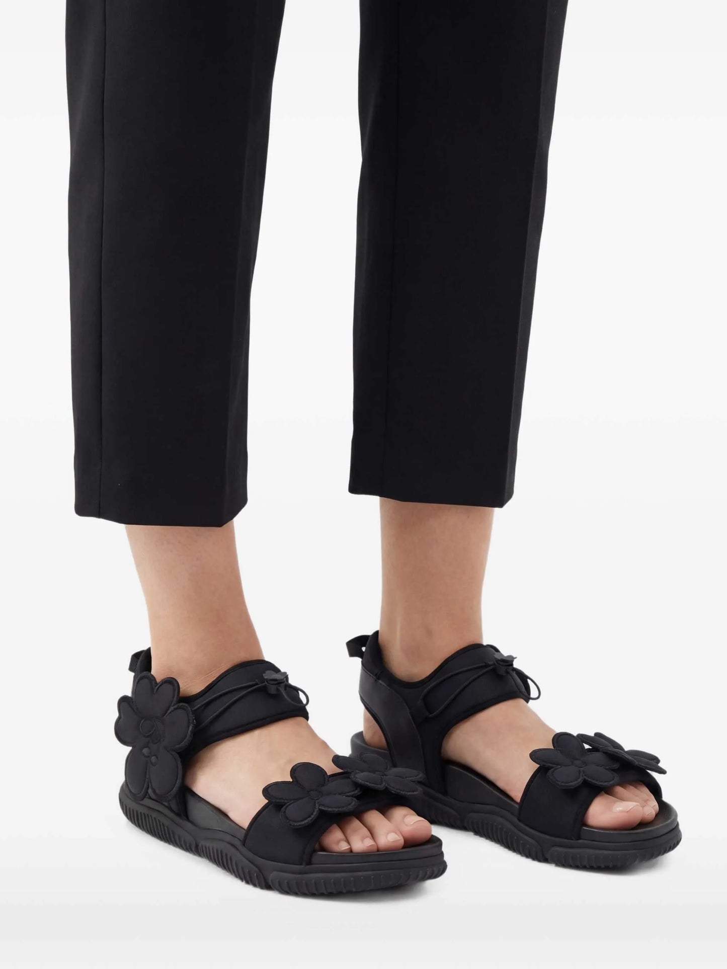 Cilla floral-appliqué sandals