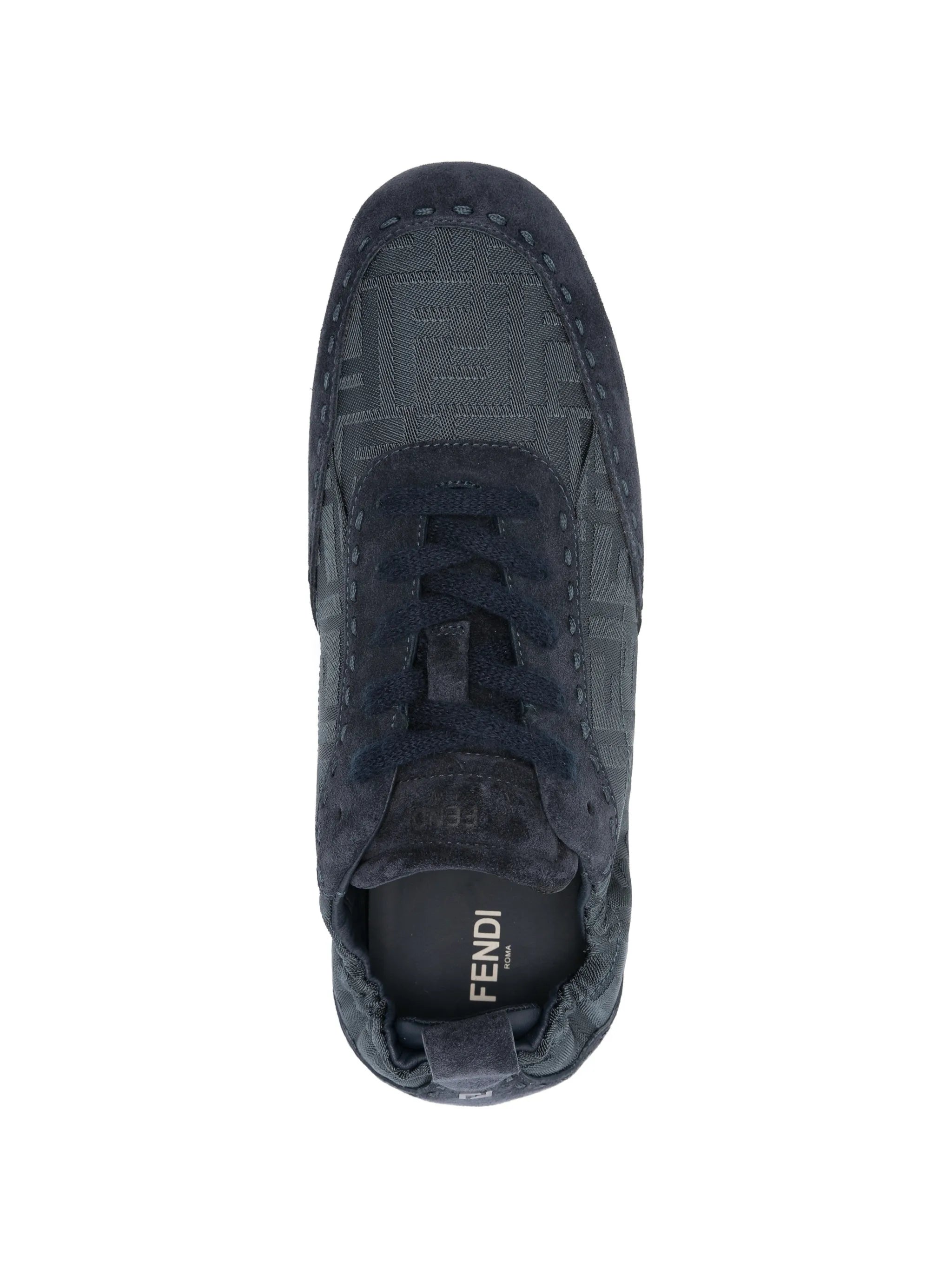 logo-pattern low-top sneakers
