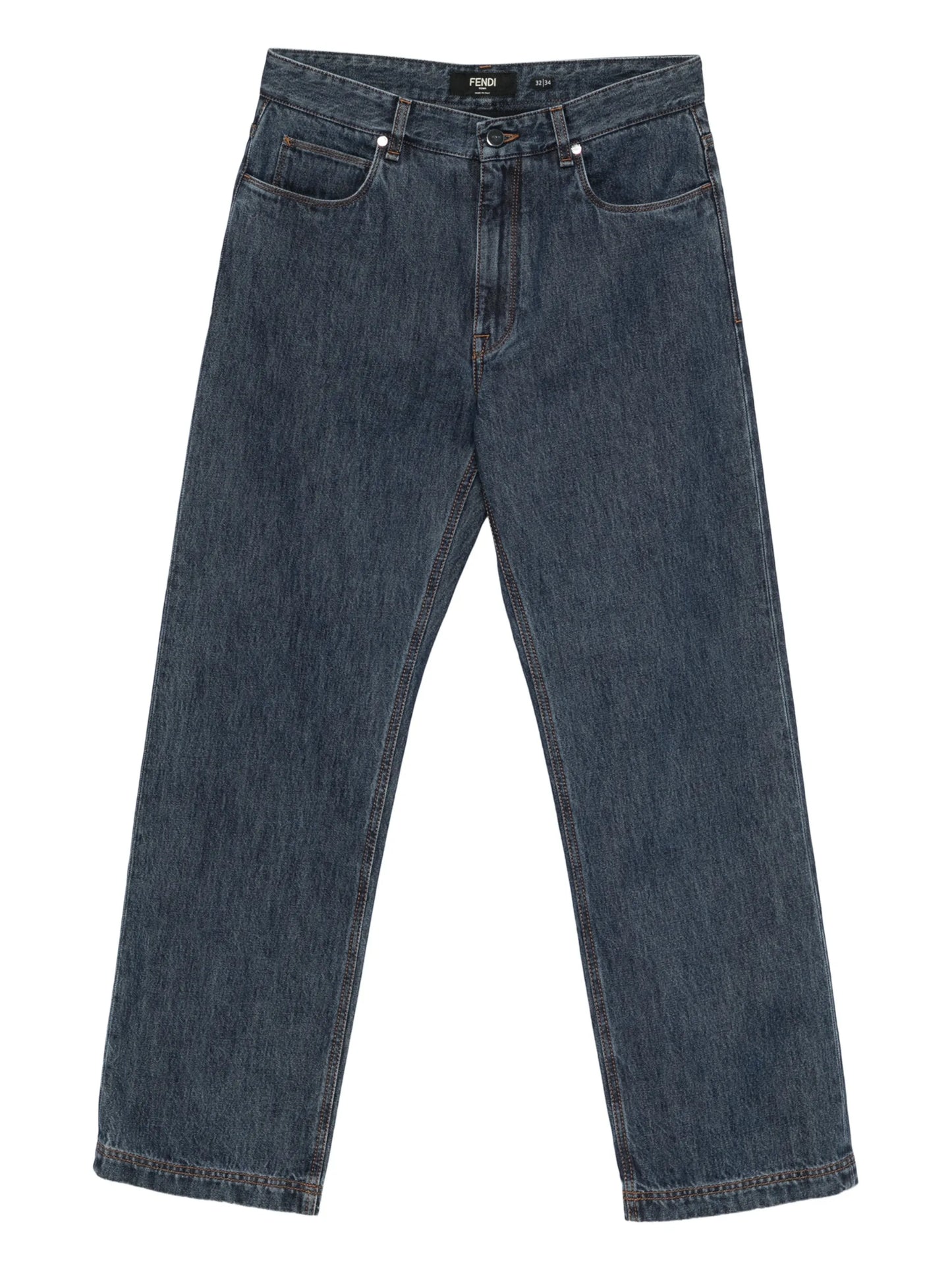 padded straight bootcut jeans