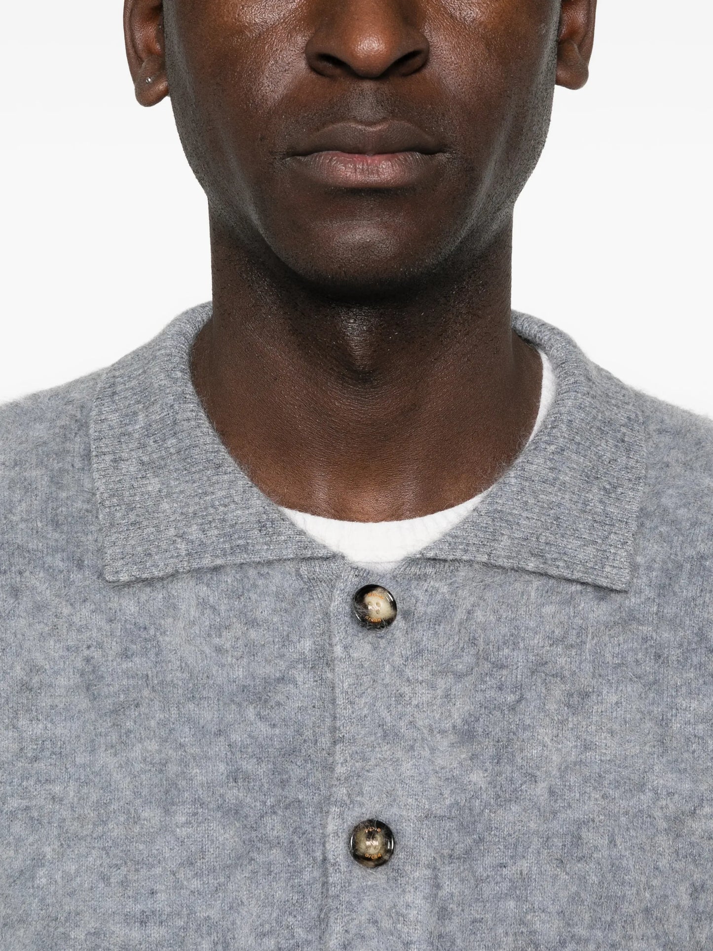 Mr Brown button-down collared cardigan