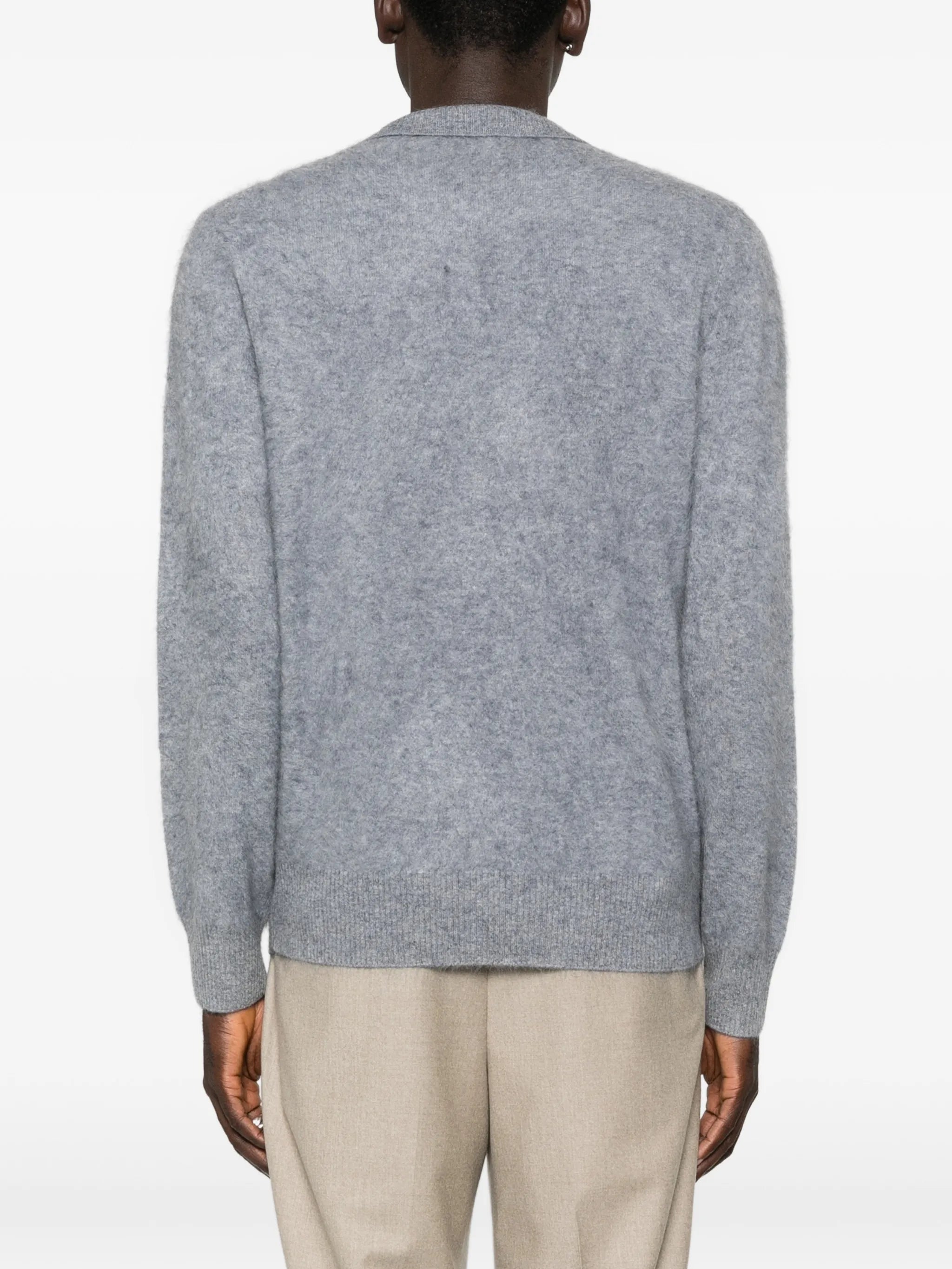 Mr Brown button-down collared cardigan