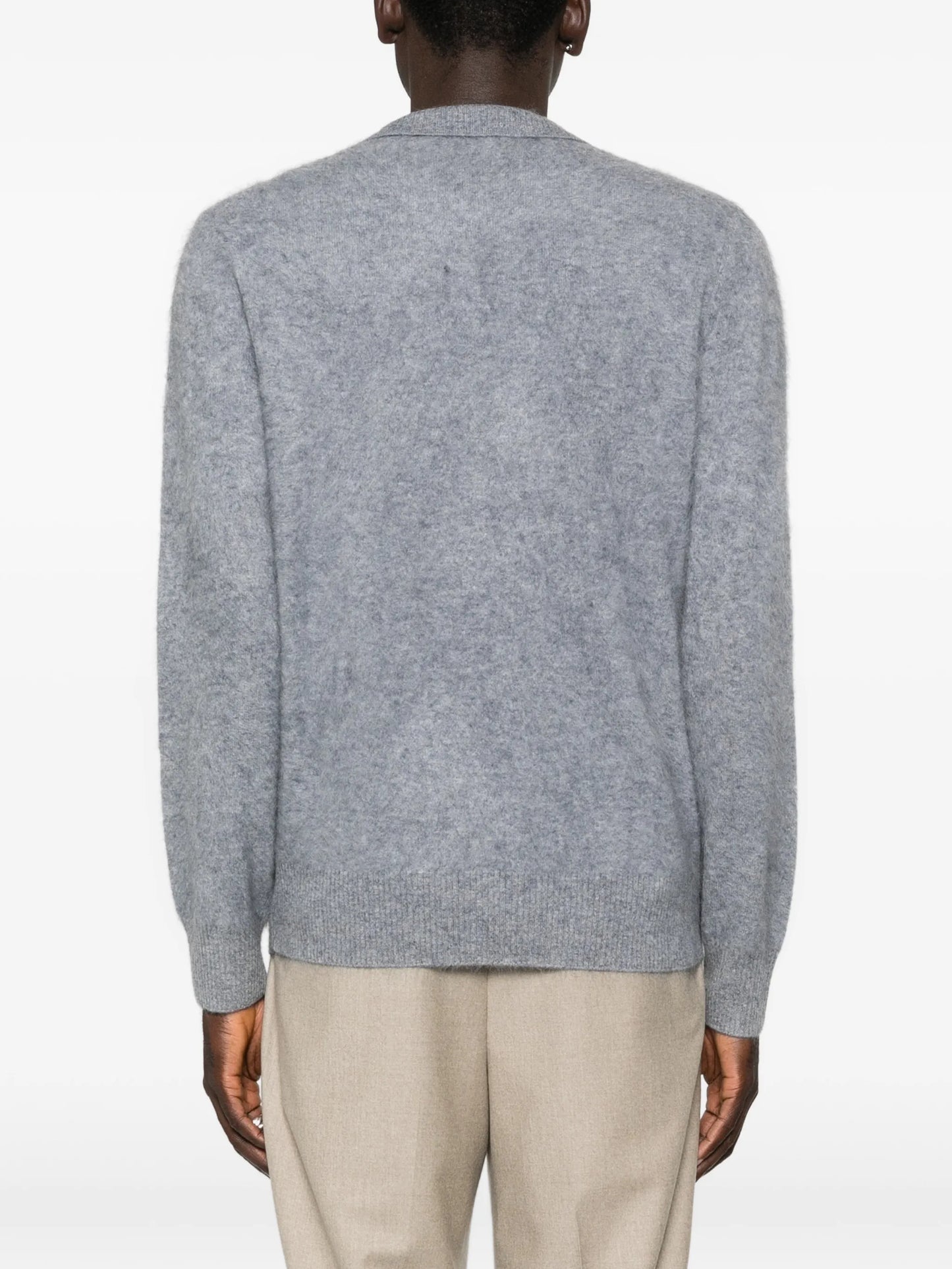 Mr Brown button-down collared cardigan