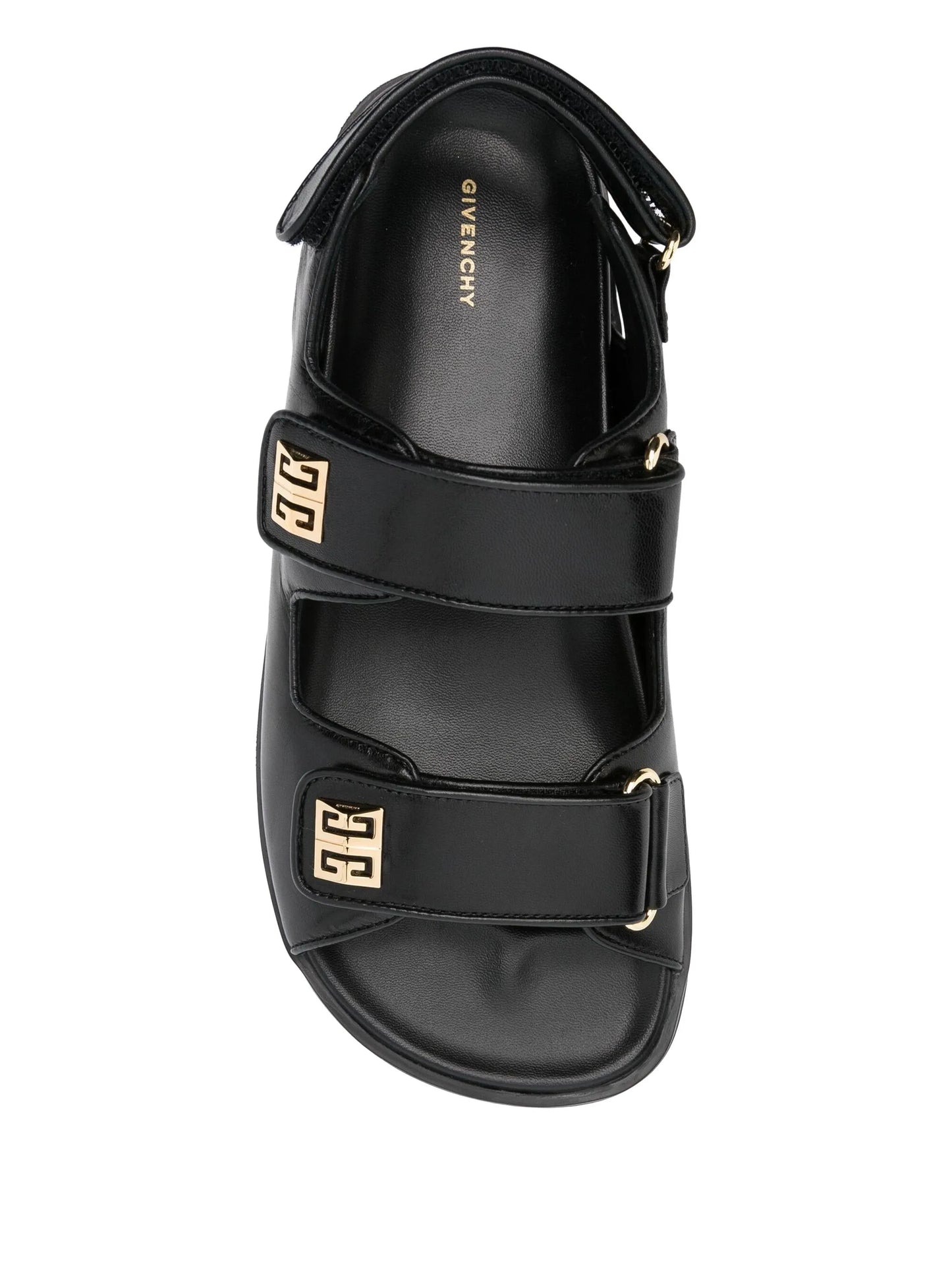 pattern double strap sandals