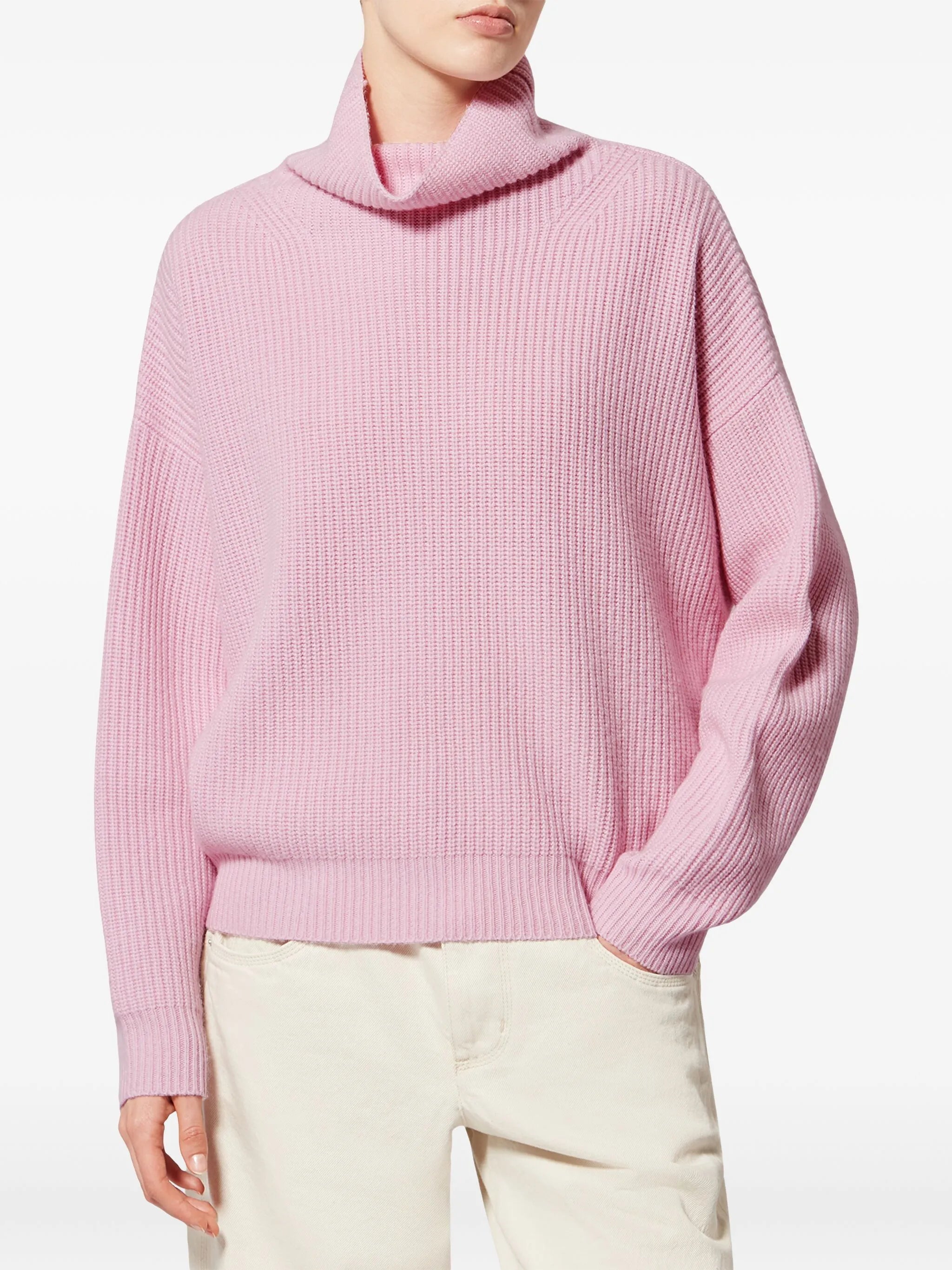 Brooke ribbed roll-neck pullover