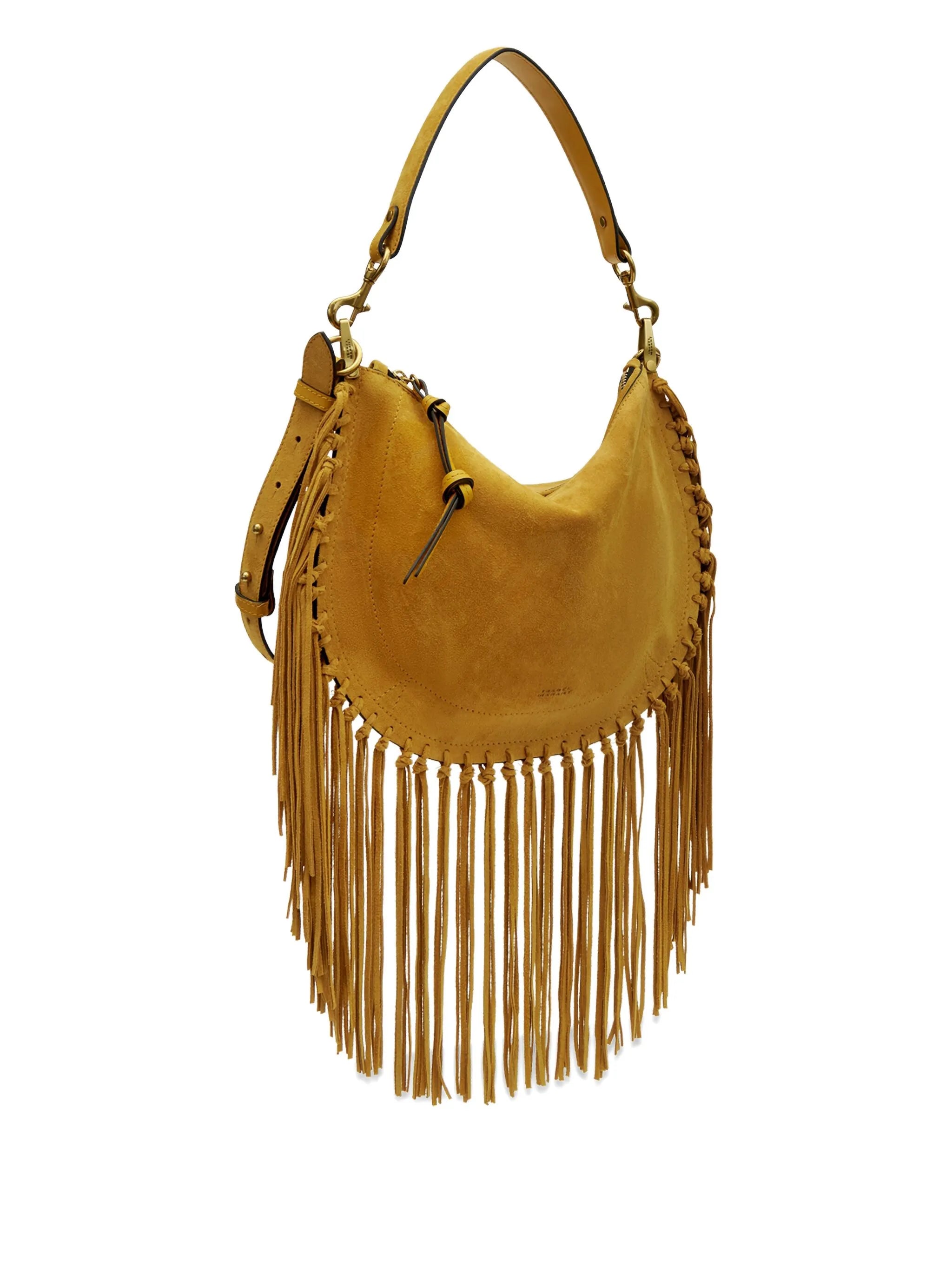 Oskan fringed zip soft shoulder strap