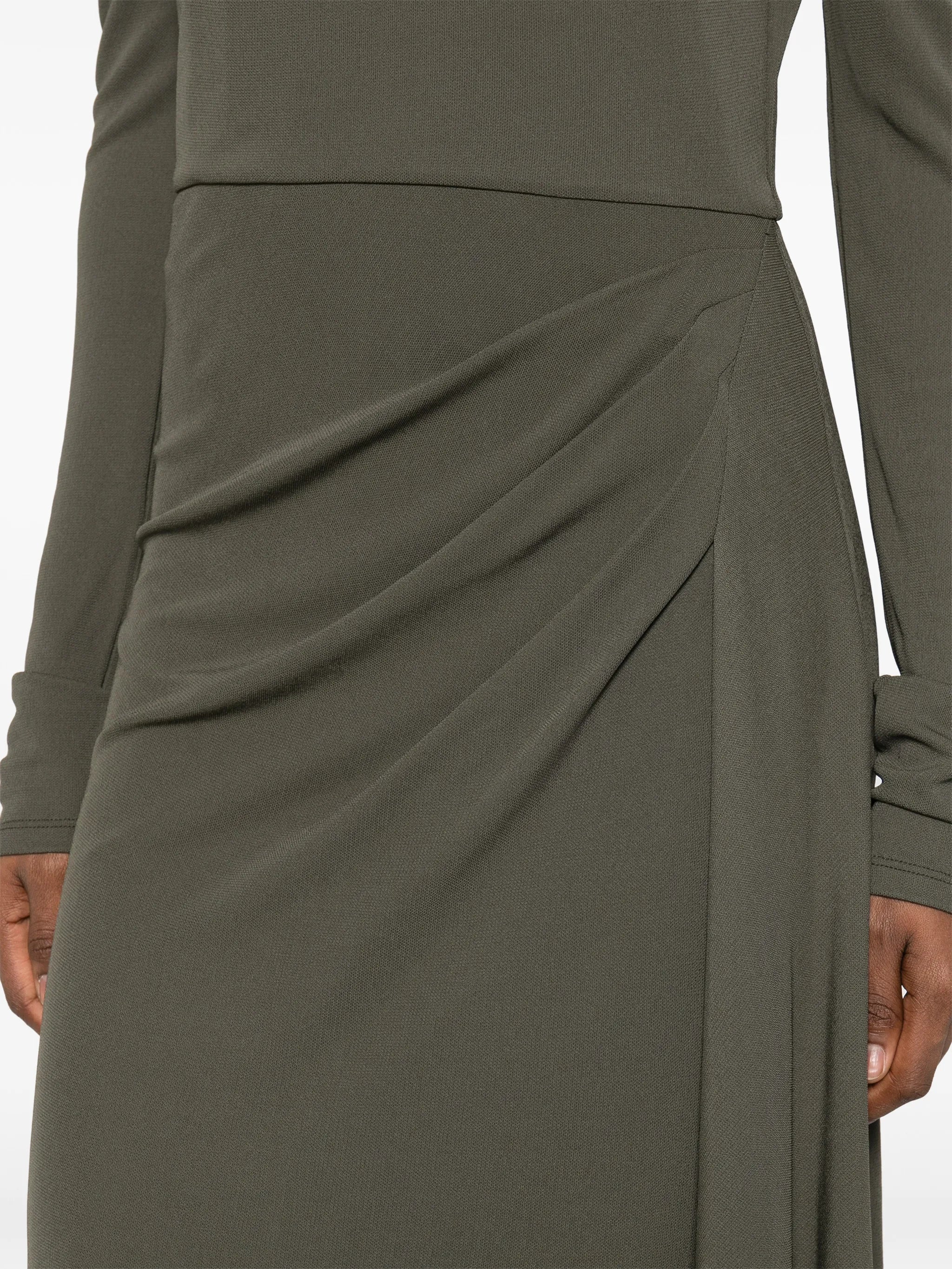 long-sleeve midi dress