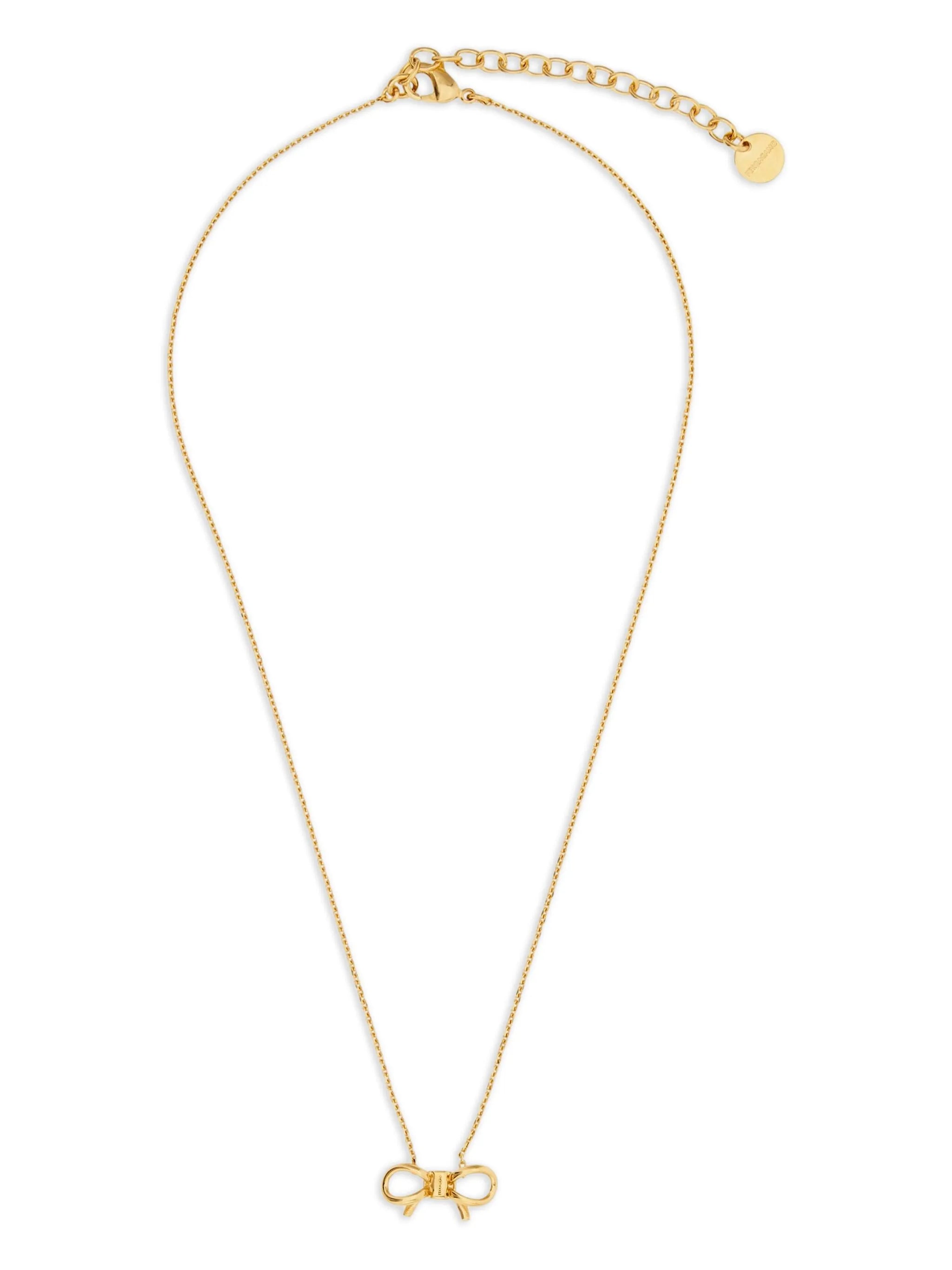 necklace with bow pendant