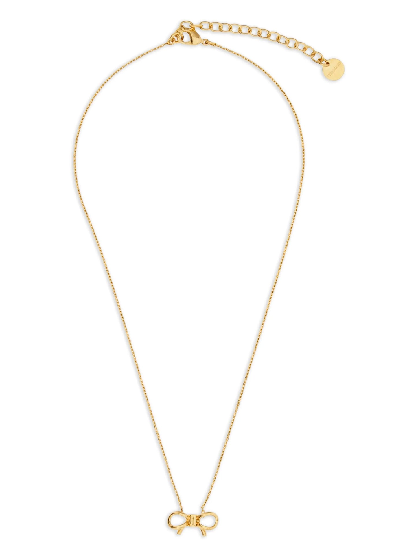 necklace with bow pendant