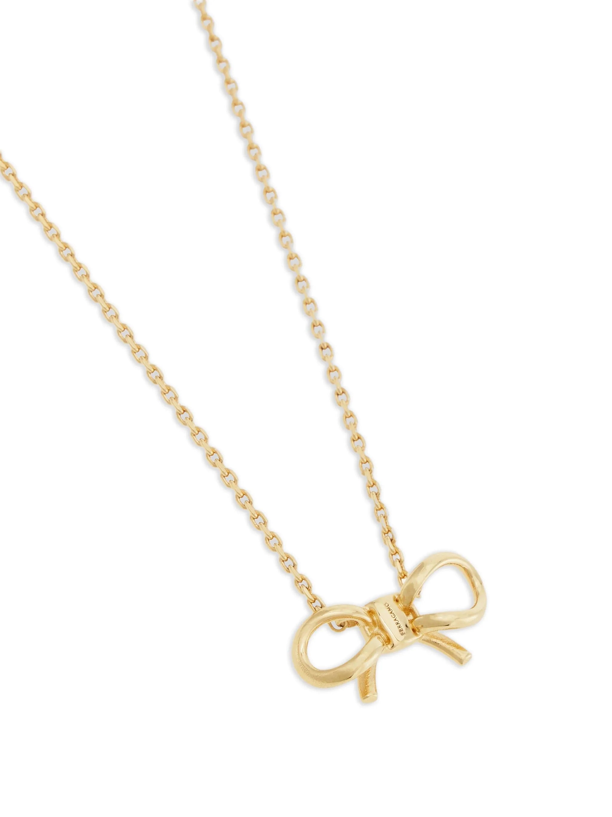 necklace with bow pendant