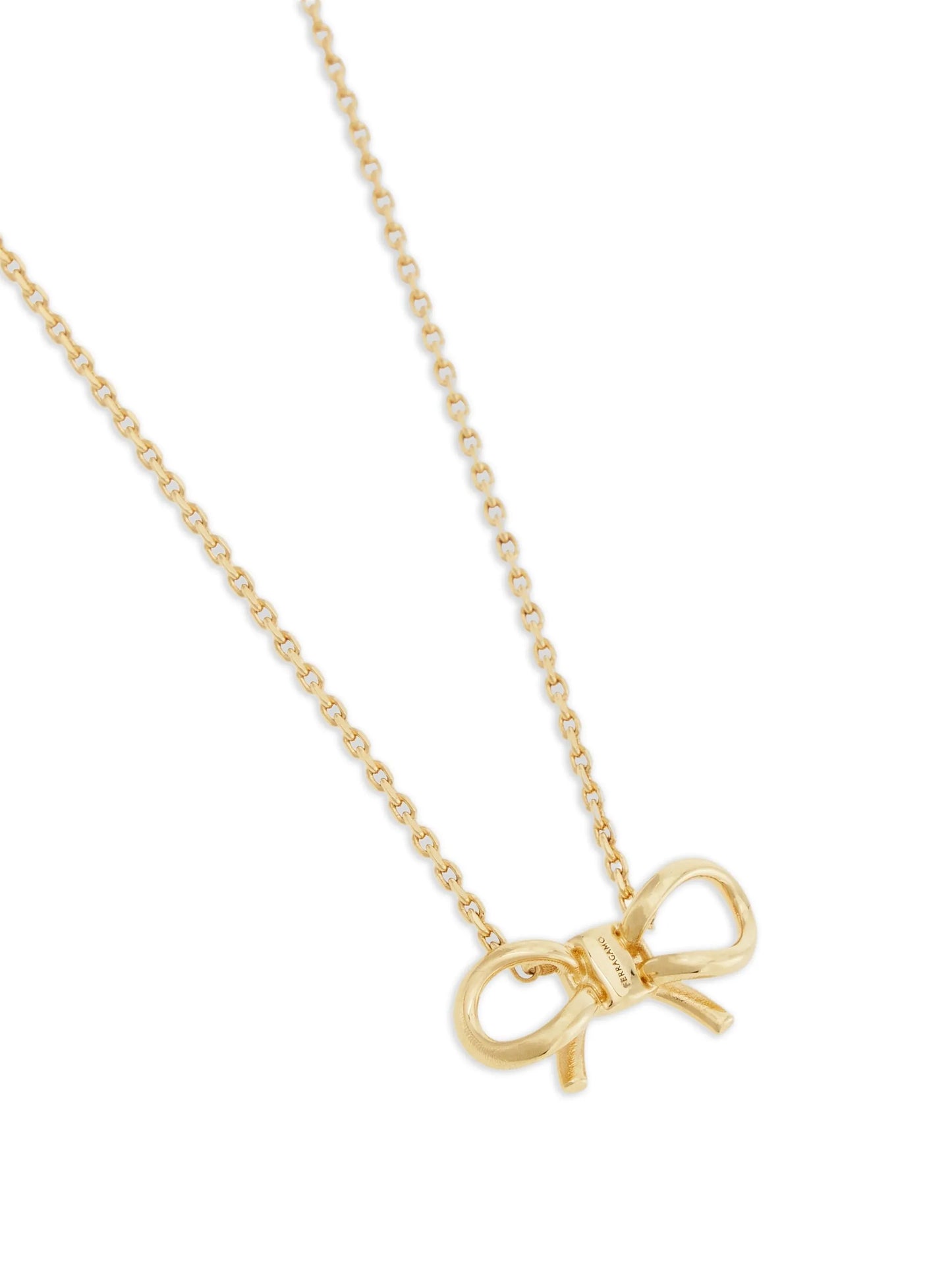 necklace with bow pendant