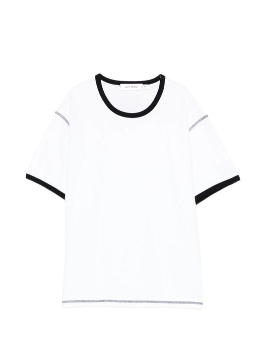waffle trim T-shirt