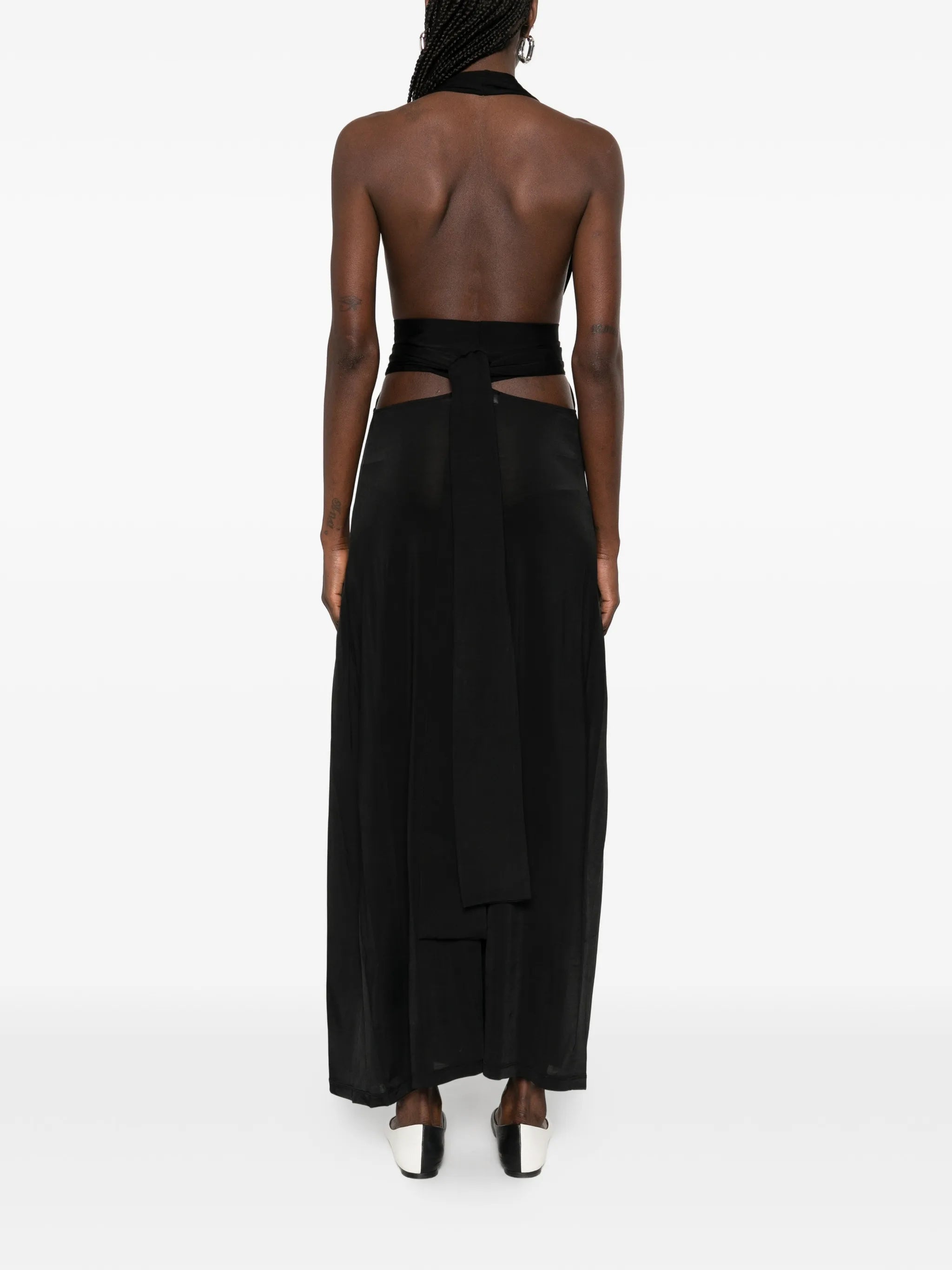 Zirra V-neck midi dress