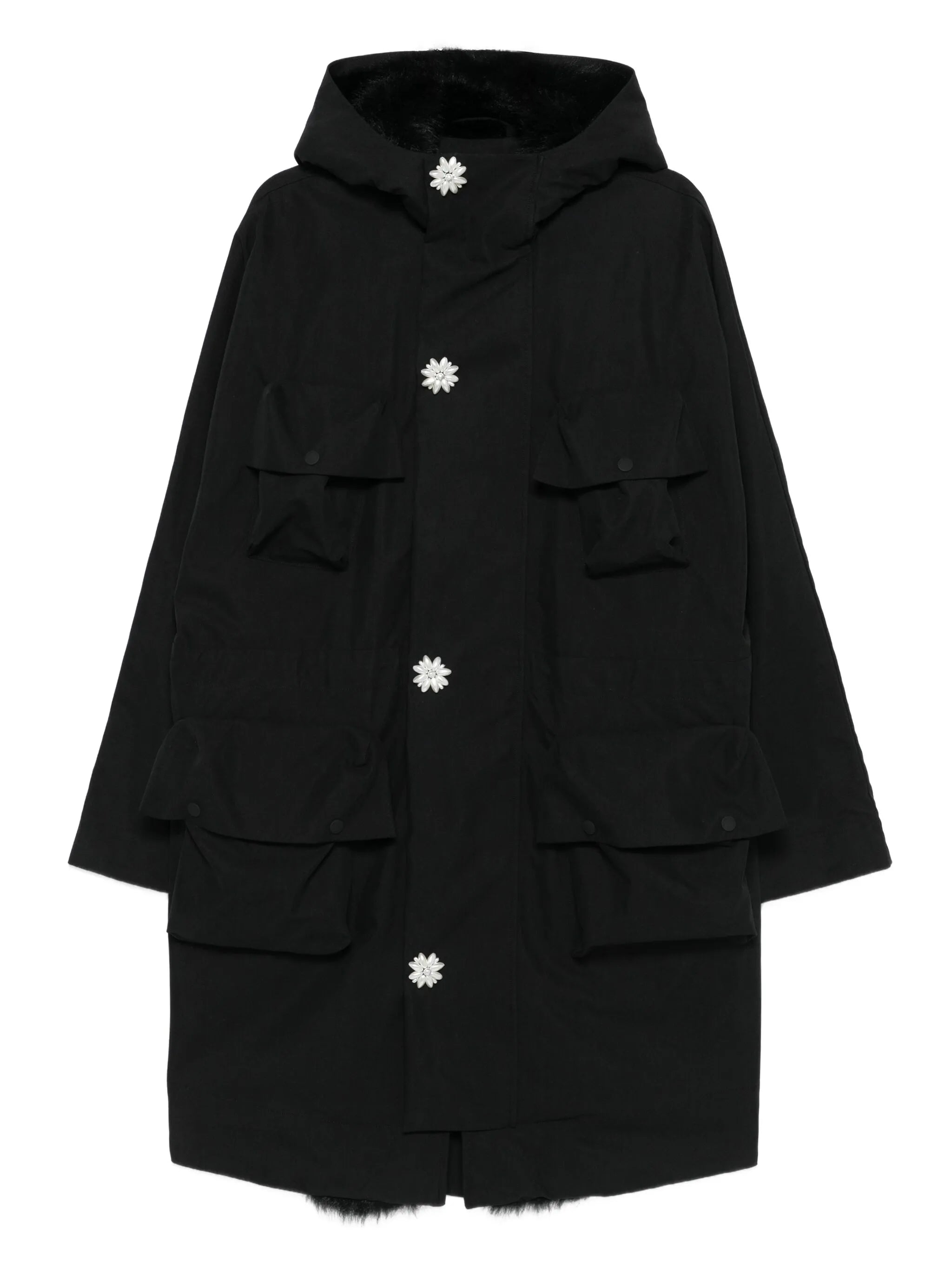 hooded parka coat