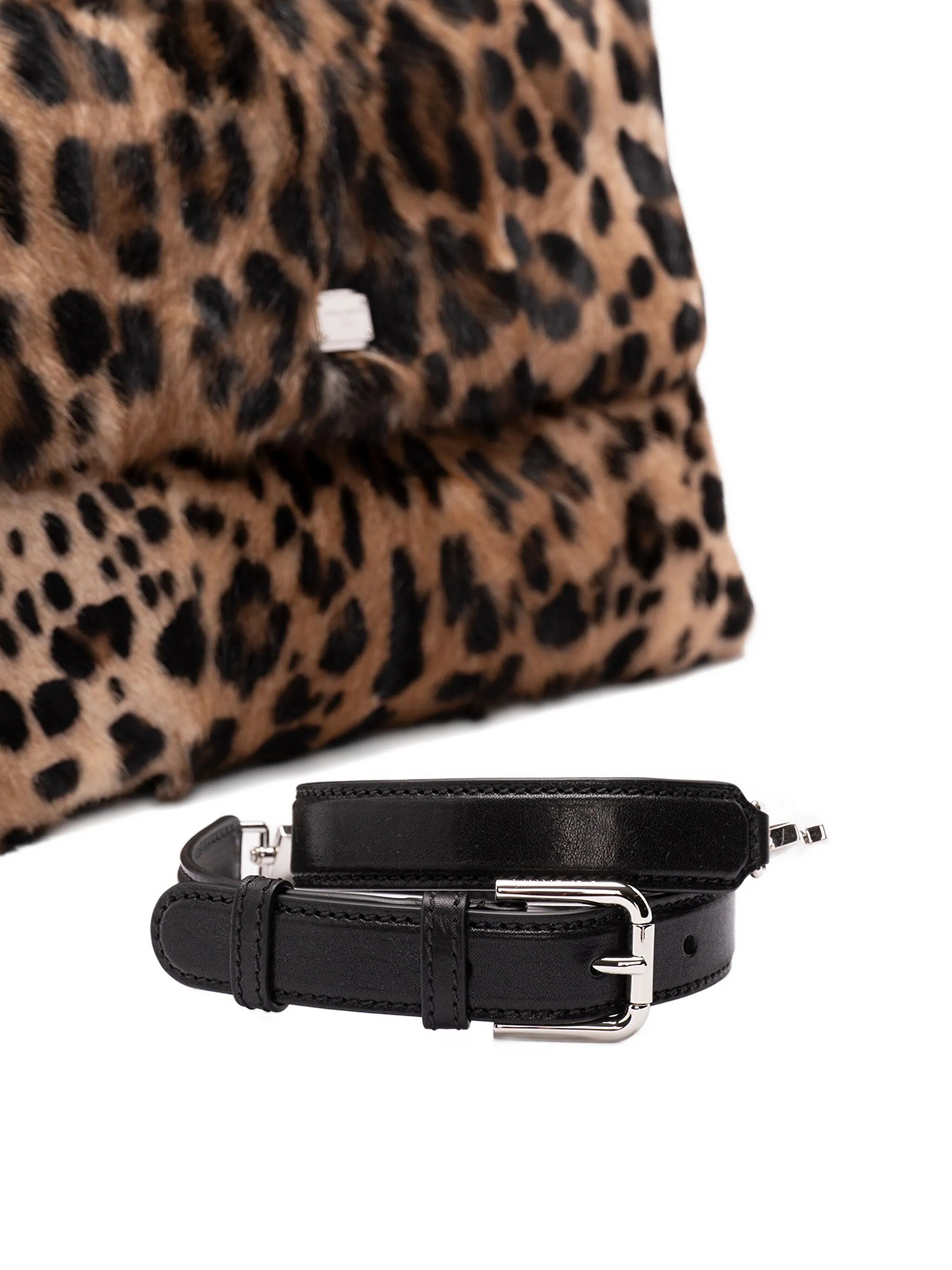 leopard-print tote bag