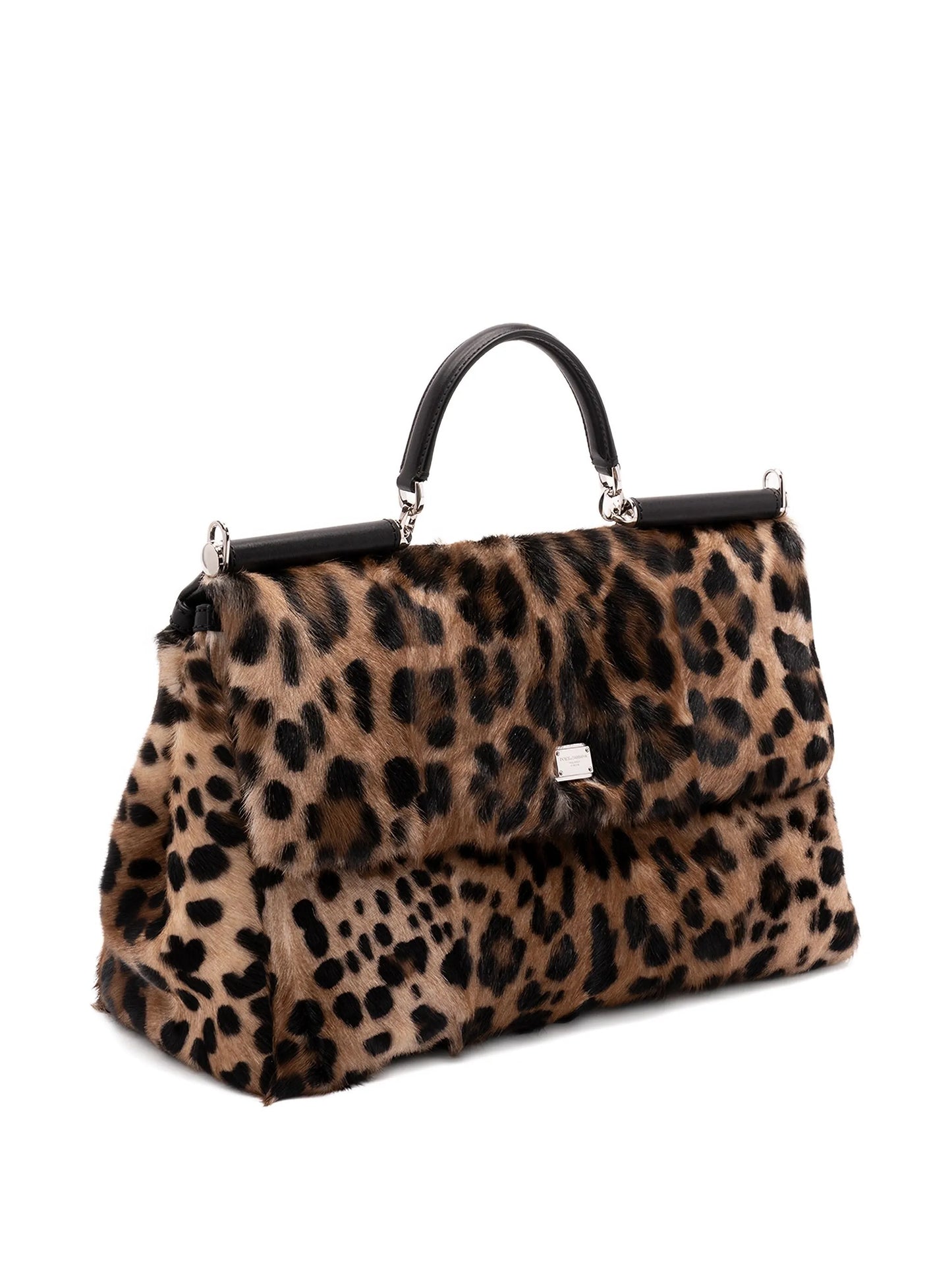 leopard-print tote bag