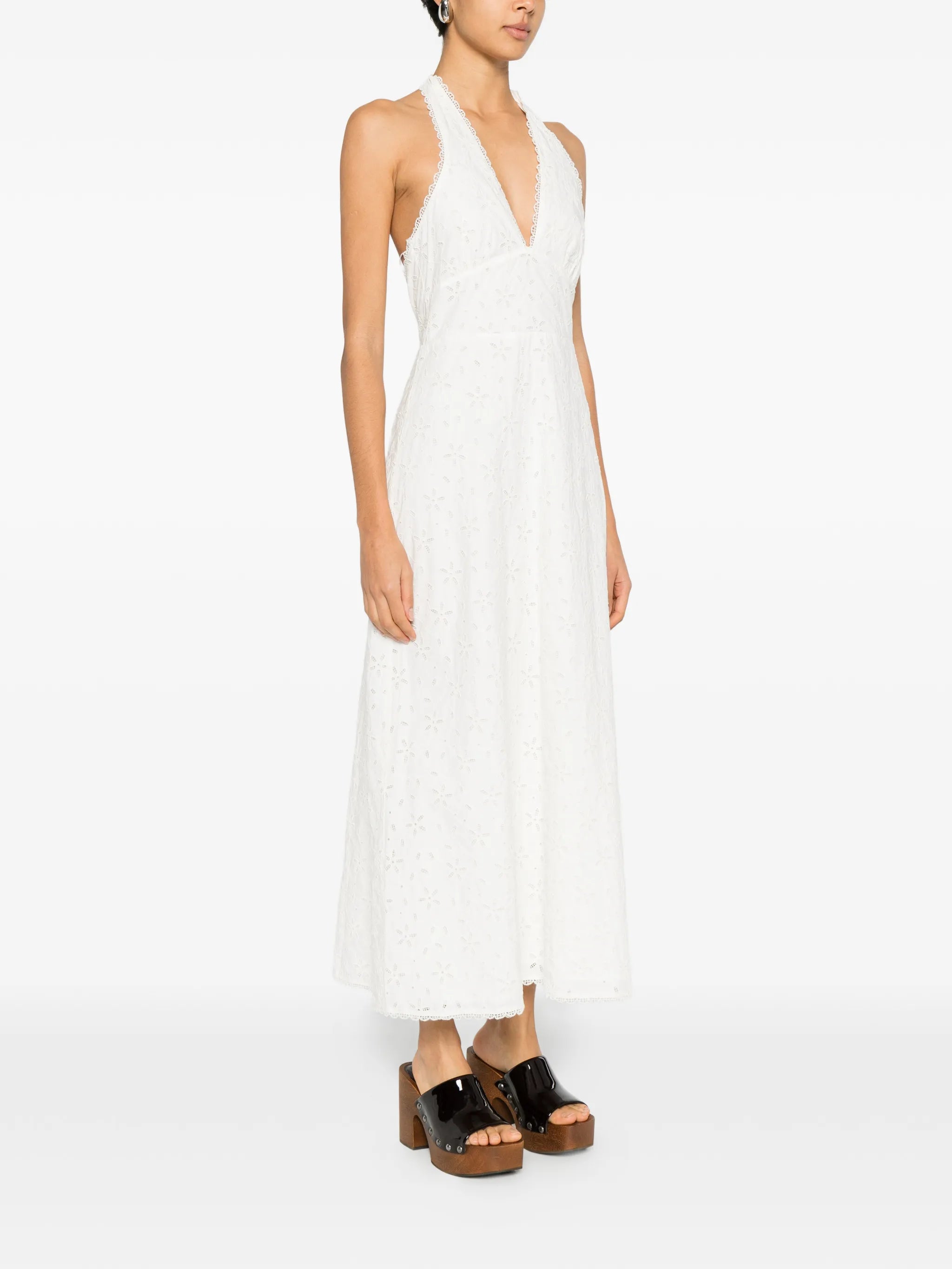 Salma halterneck midi dress
