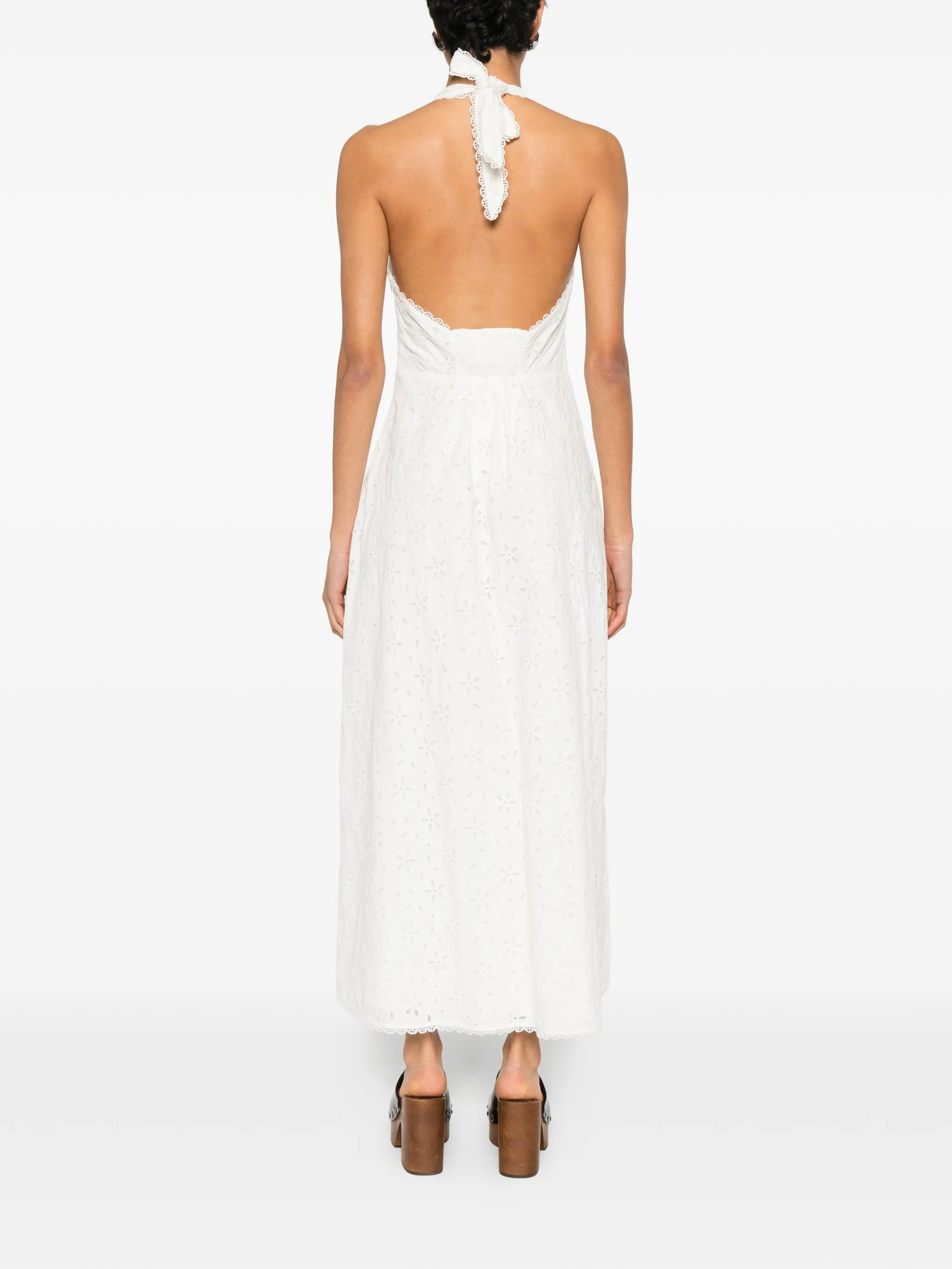 Salma halterneck midi dress