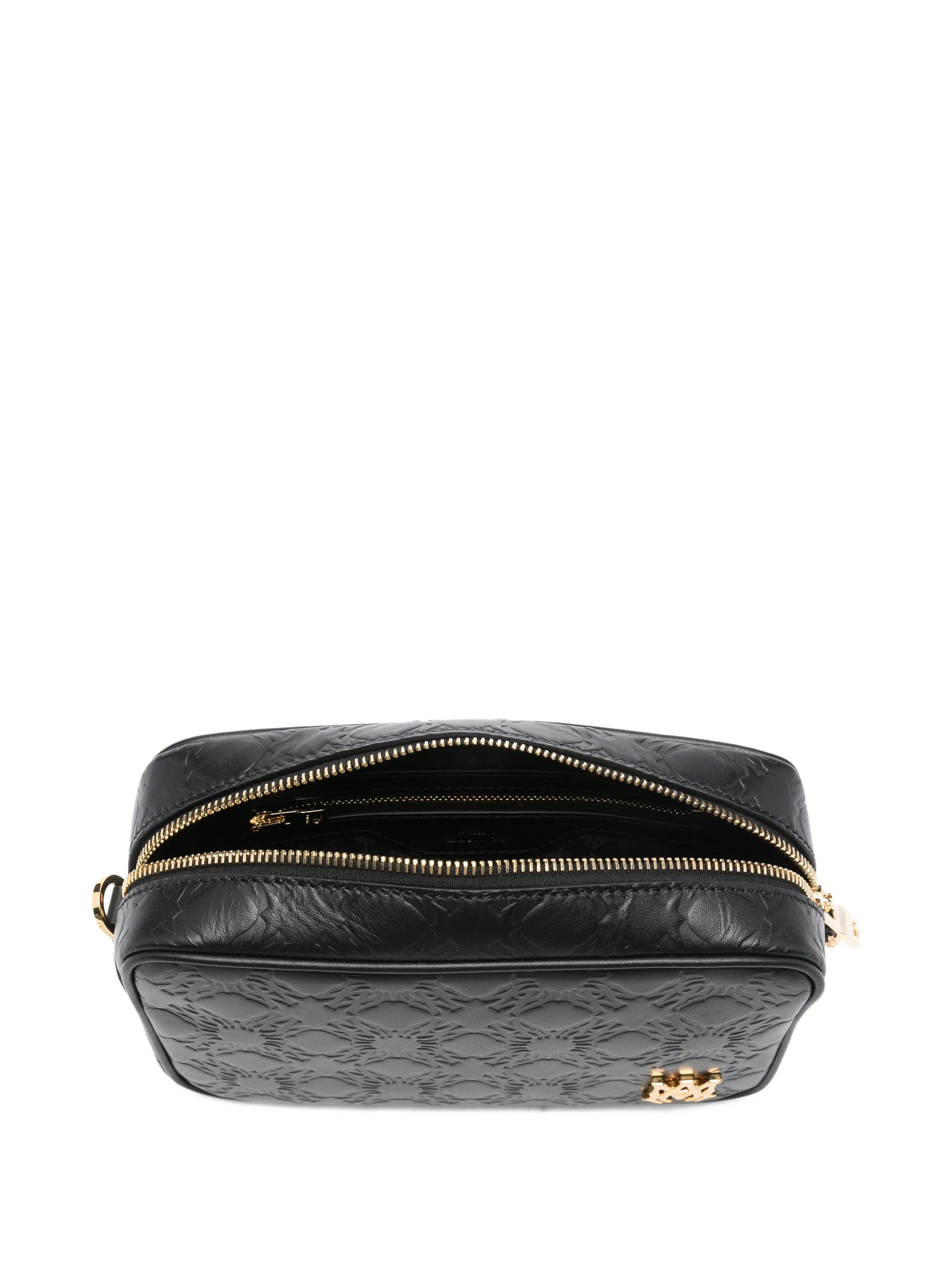 MA Quad embossed-pattern messenger bag