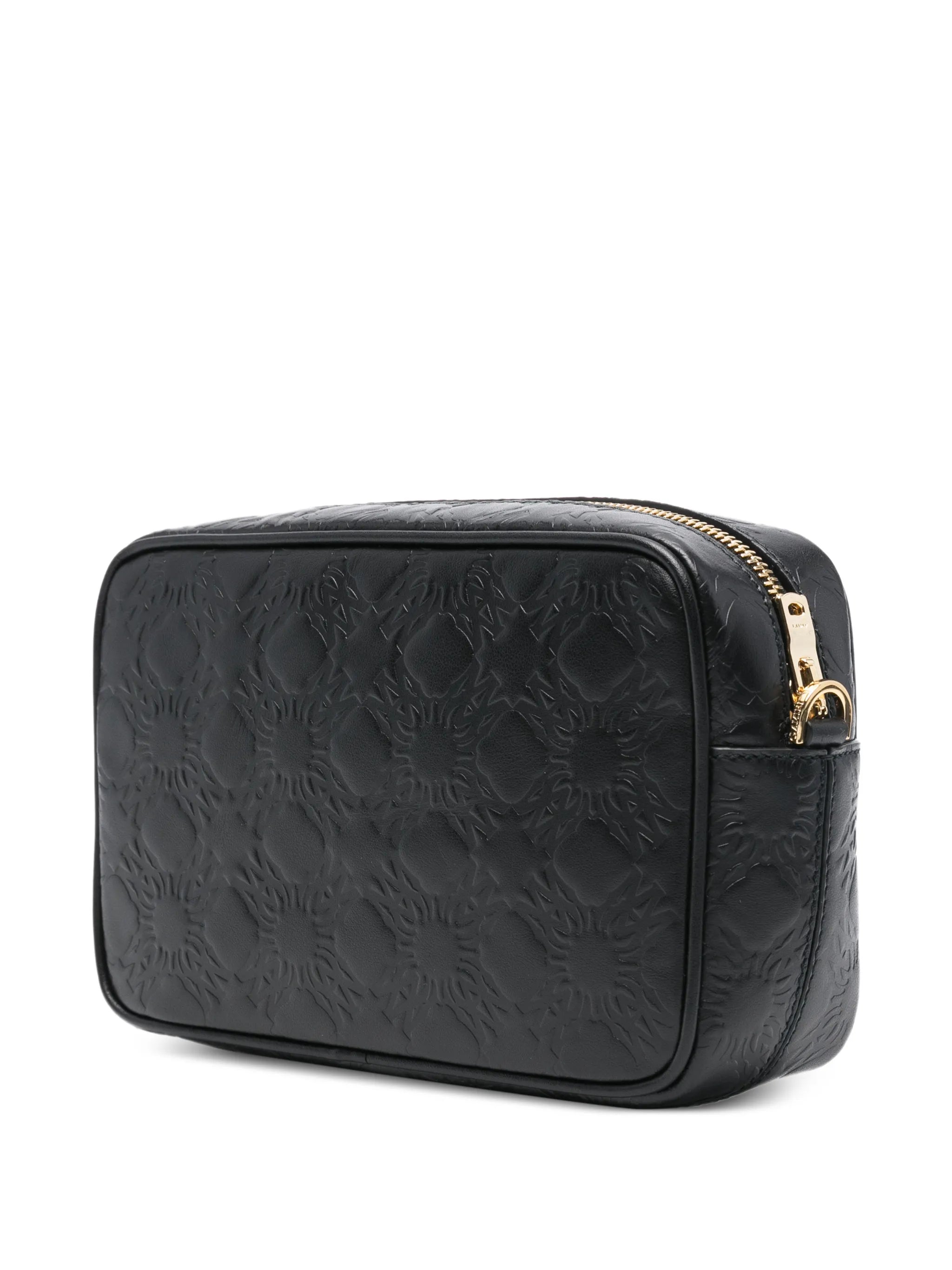 MA Quad embossed-pattern messenger bag
