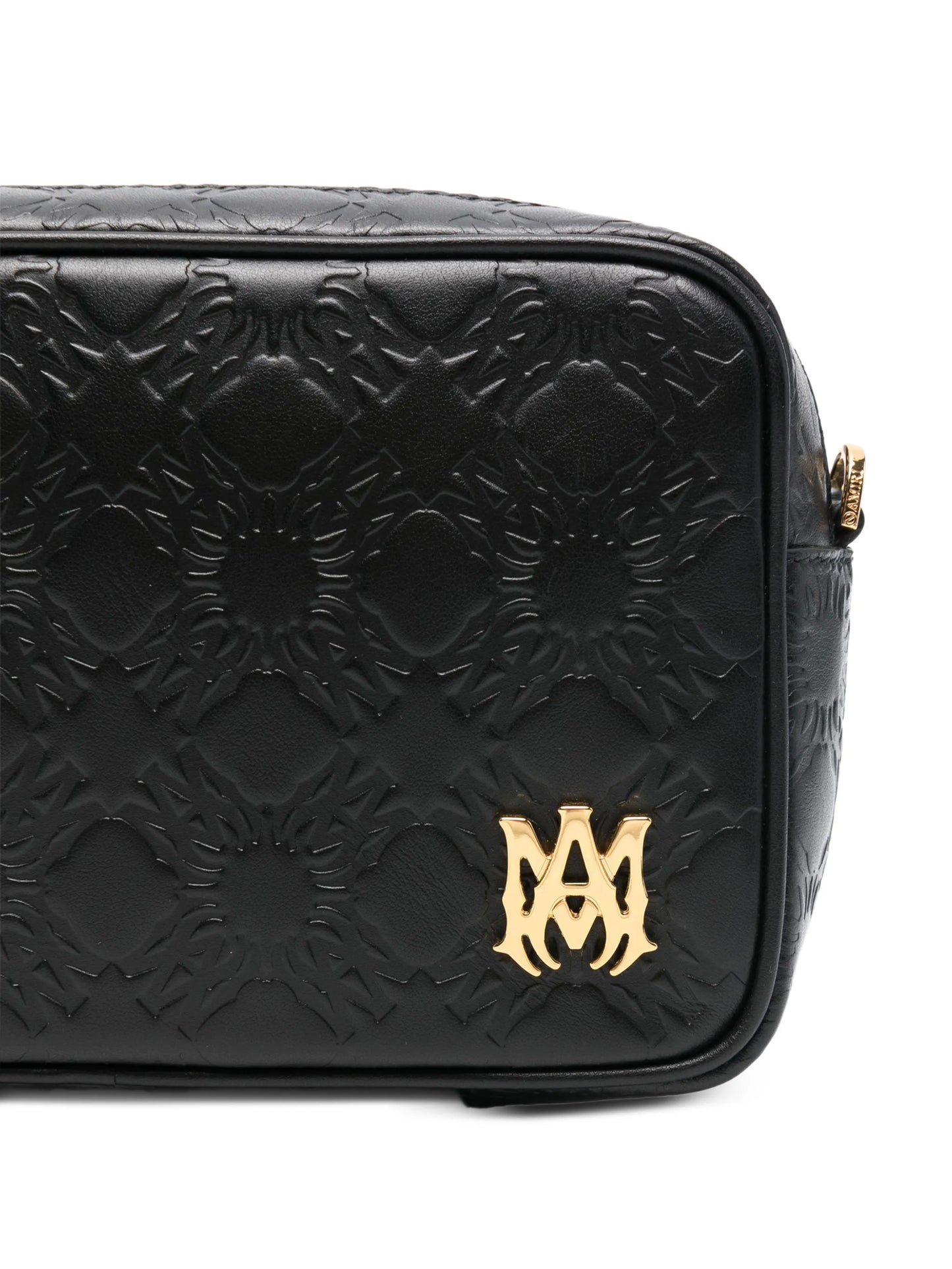 MA Quad embossed-pattern messenger bag