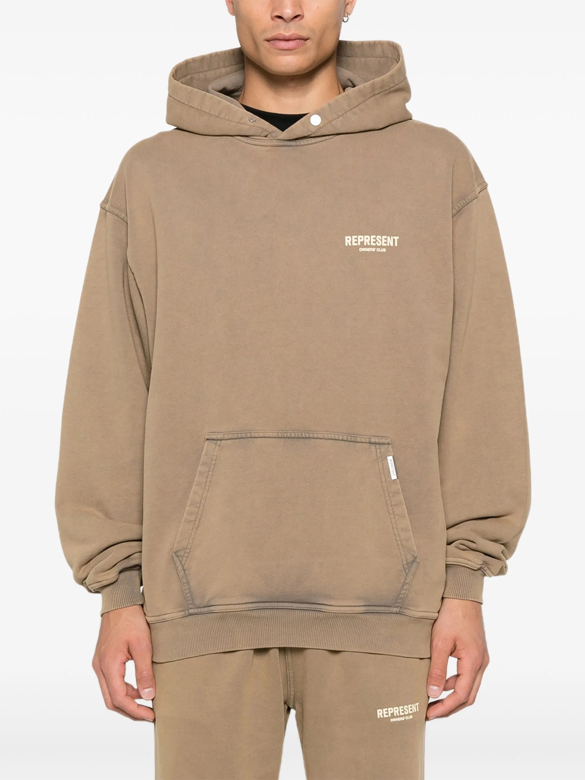 logo pocket hoodie