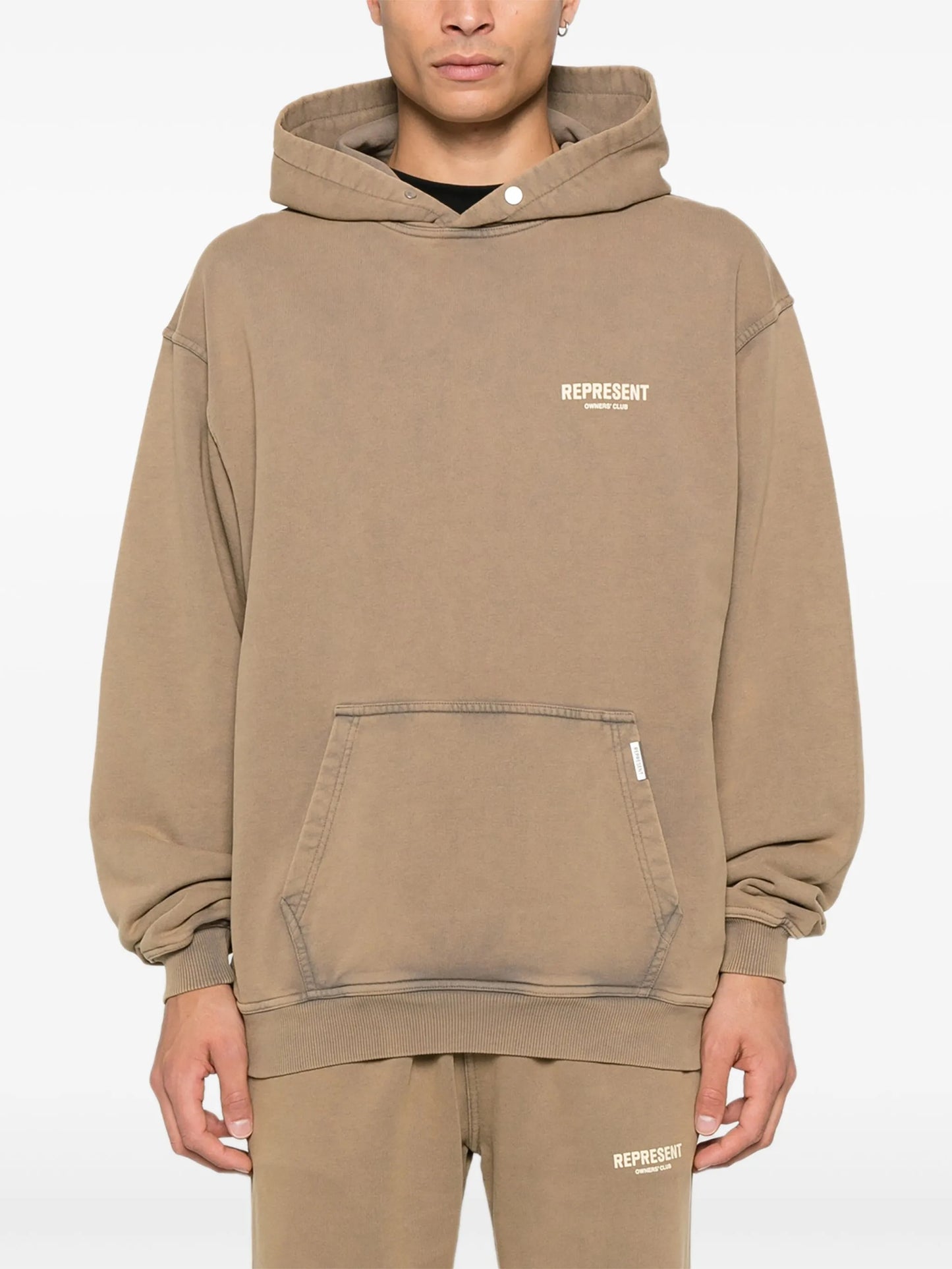 logo pocket hoodie