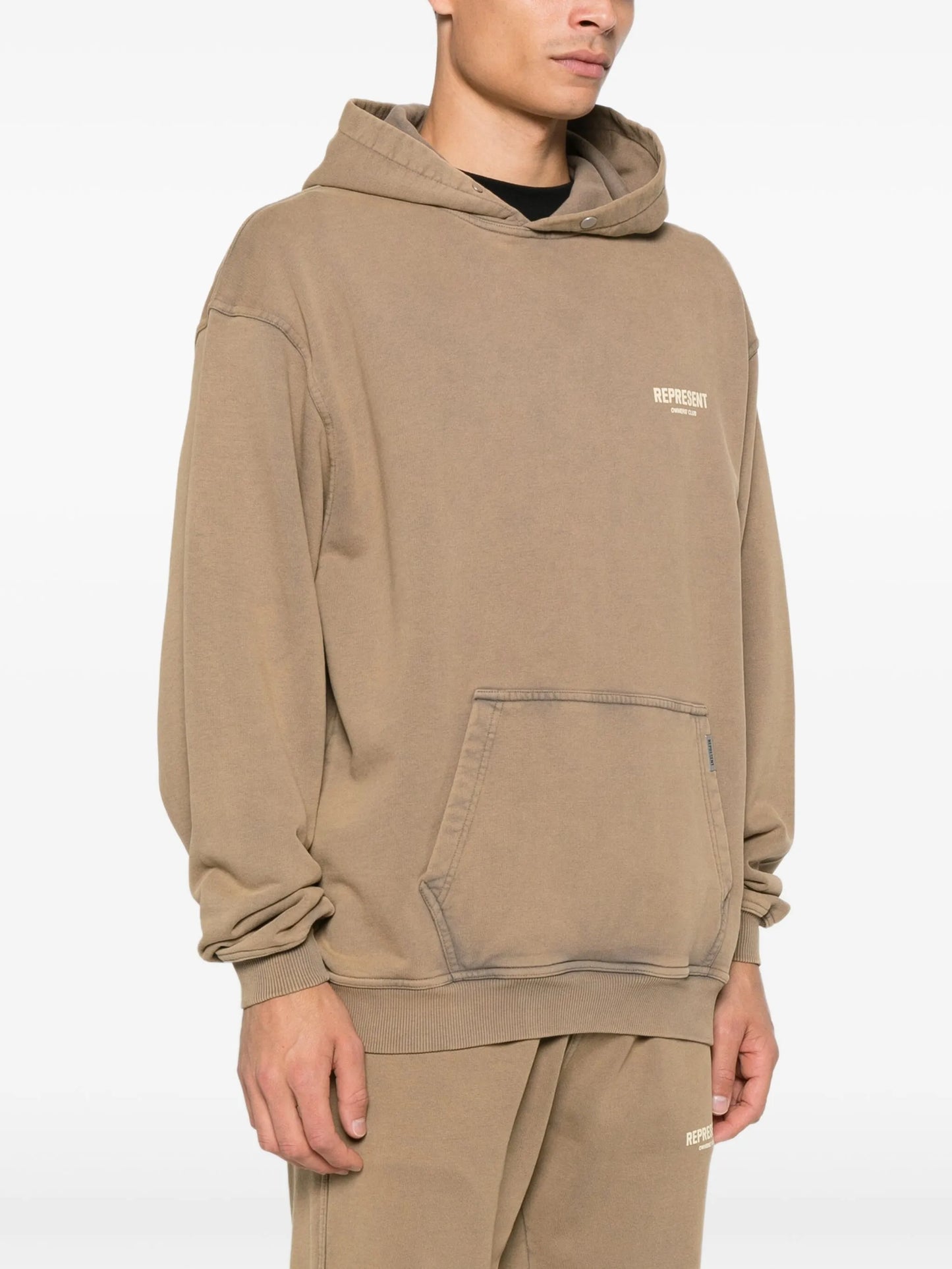 logo pocket hoodie
