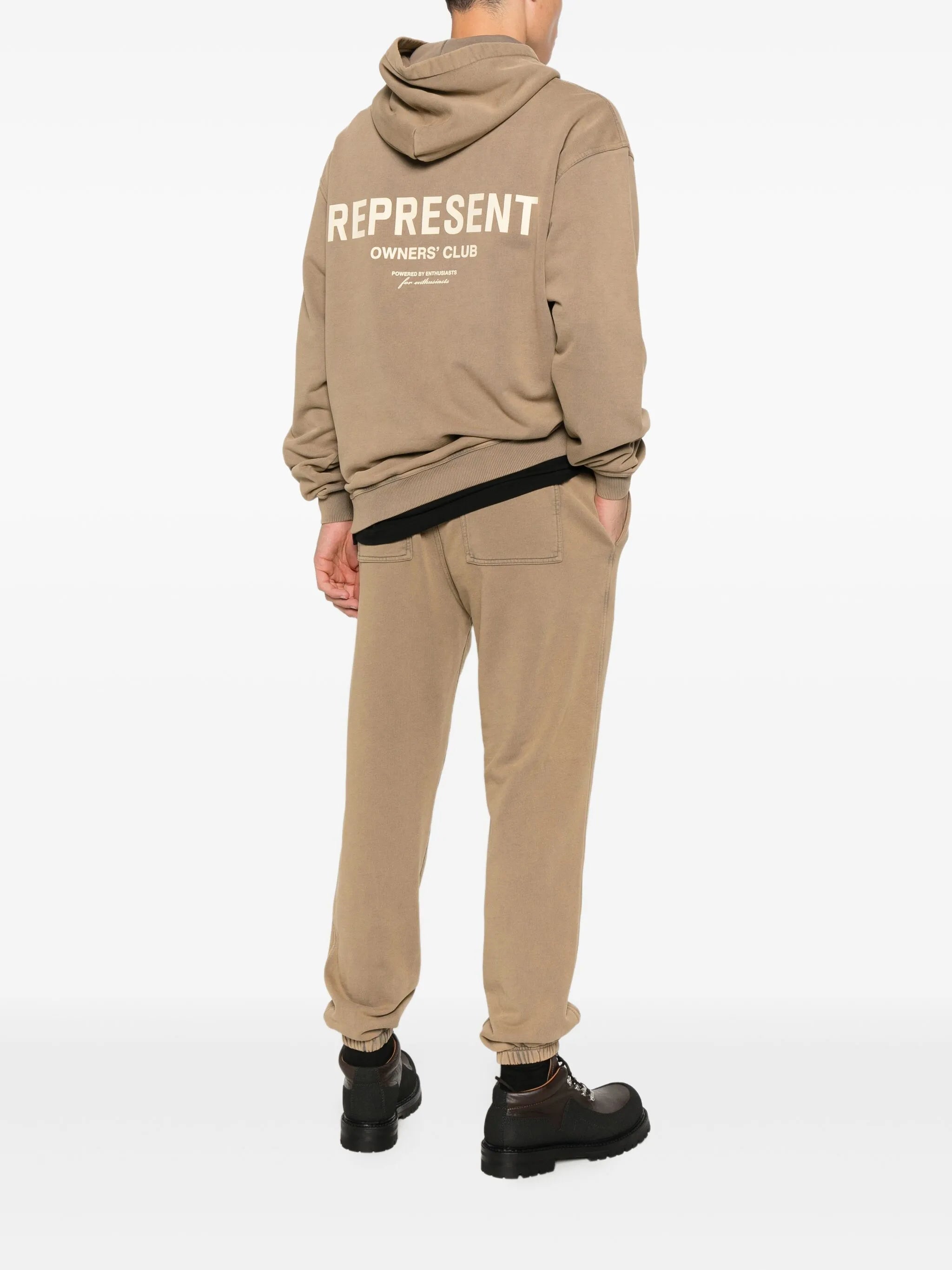 Owners Club logo-print hoodie