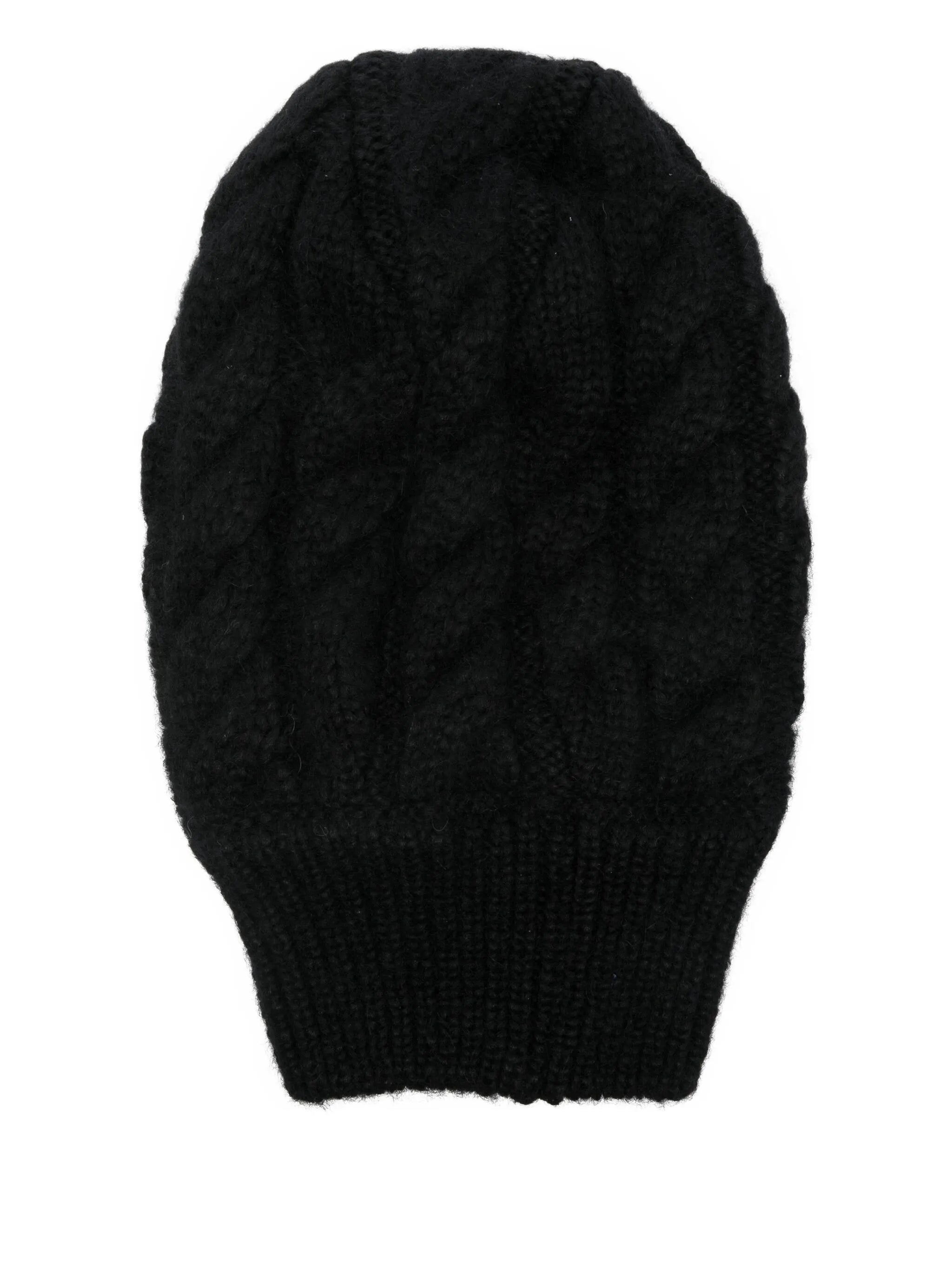 knitted crystal-embellished balaclava hat