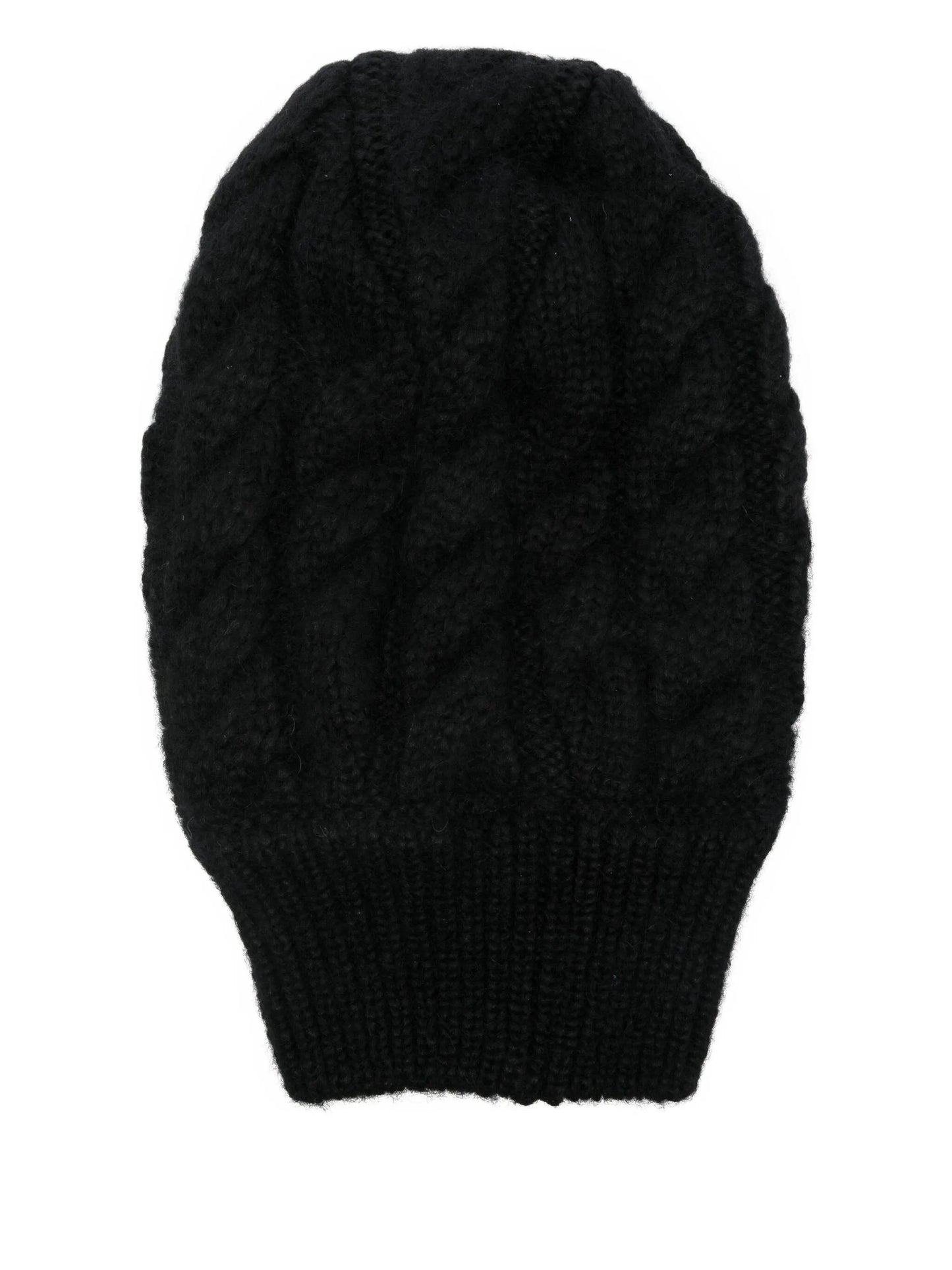 knitted crystal-embellished balaclava hat