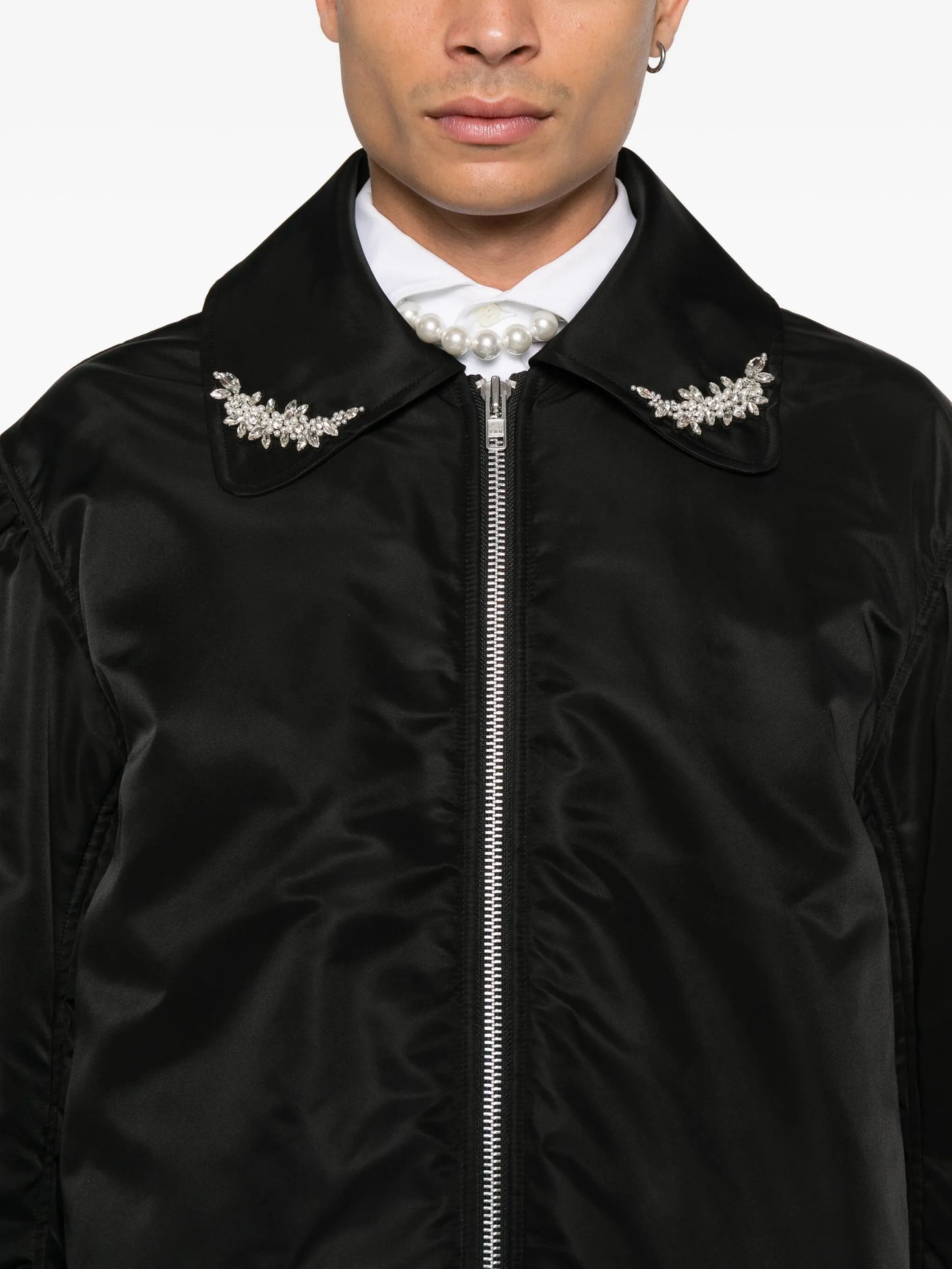 embellished bomber jacket