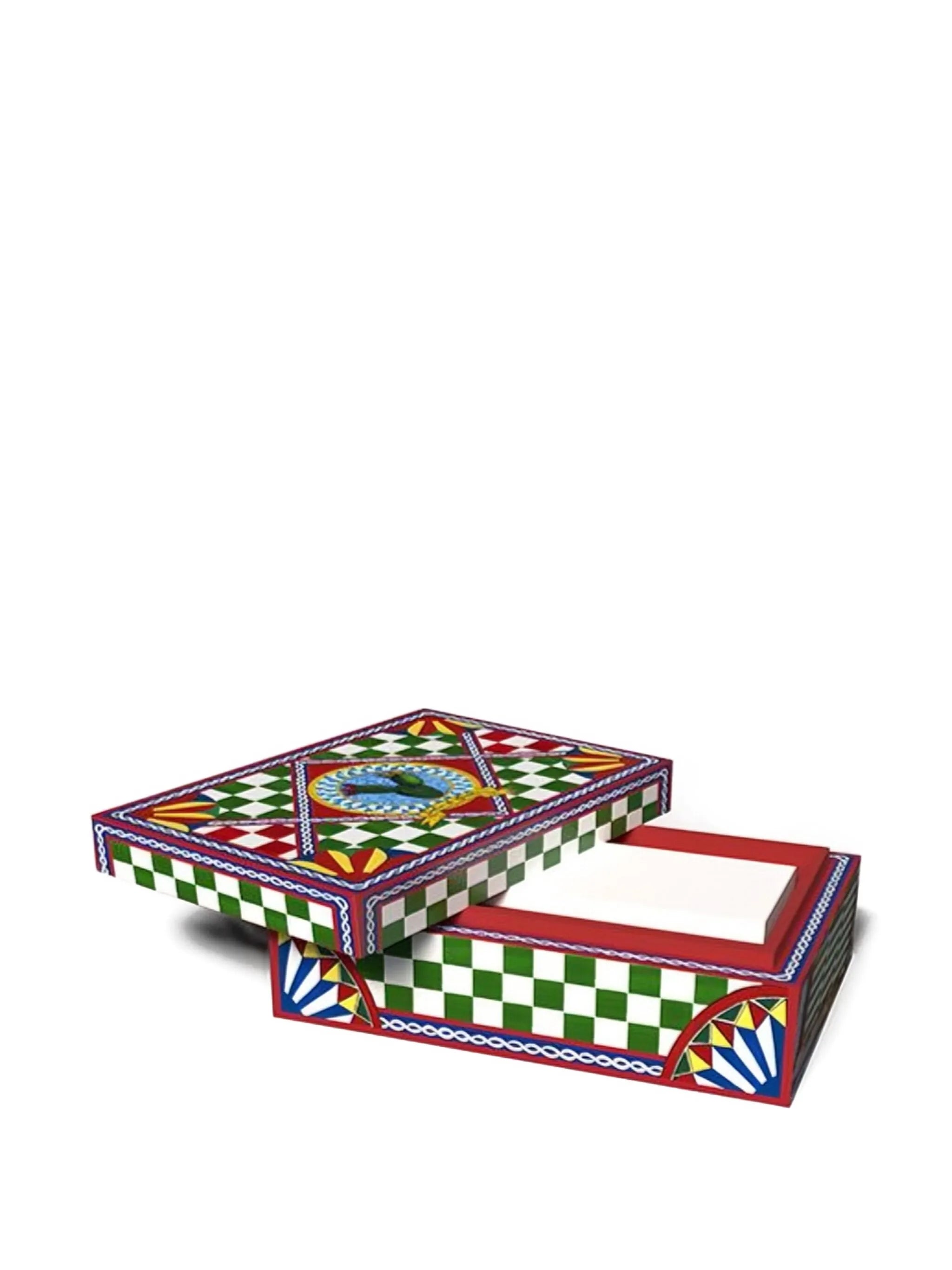 patterned domino box (17cm x 12 cm)