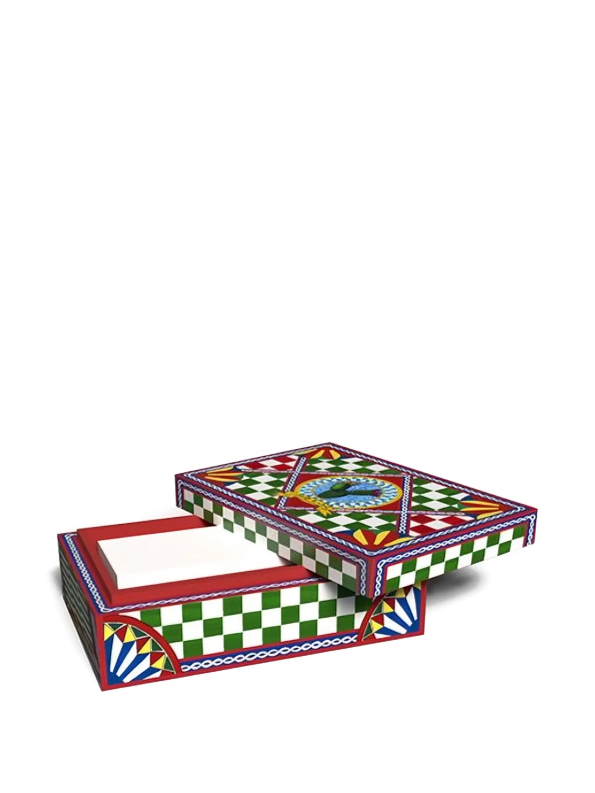 patterned domino box (17cm x 13 cm)