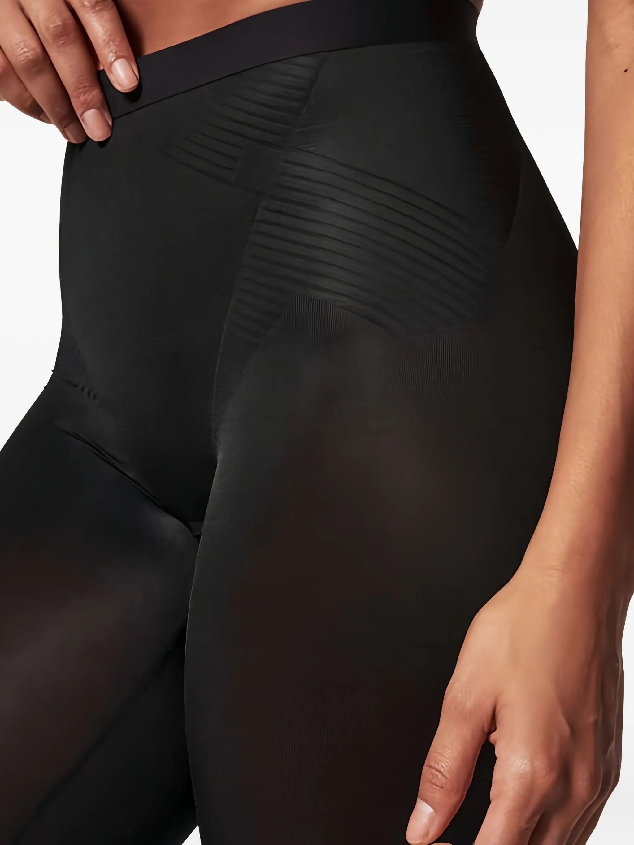 ribbed capri trousers