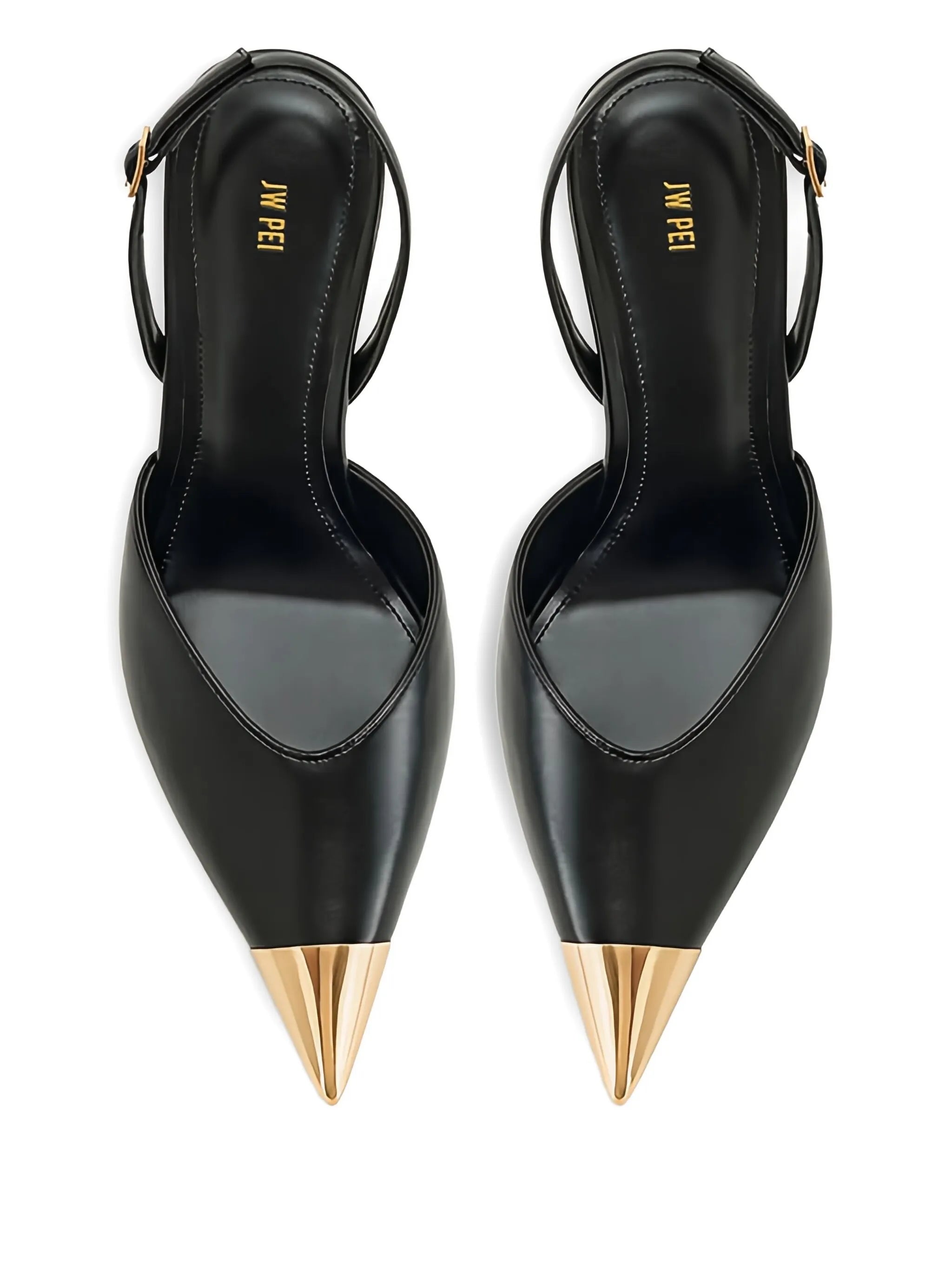 100mm Gold Tipped Slingback sandals
