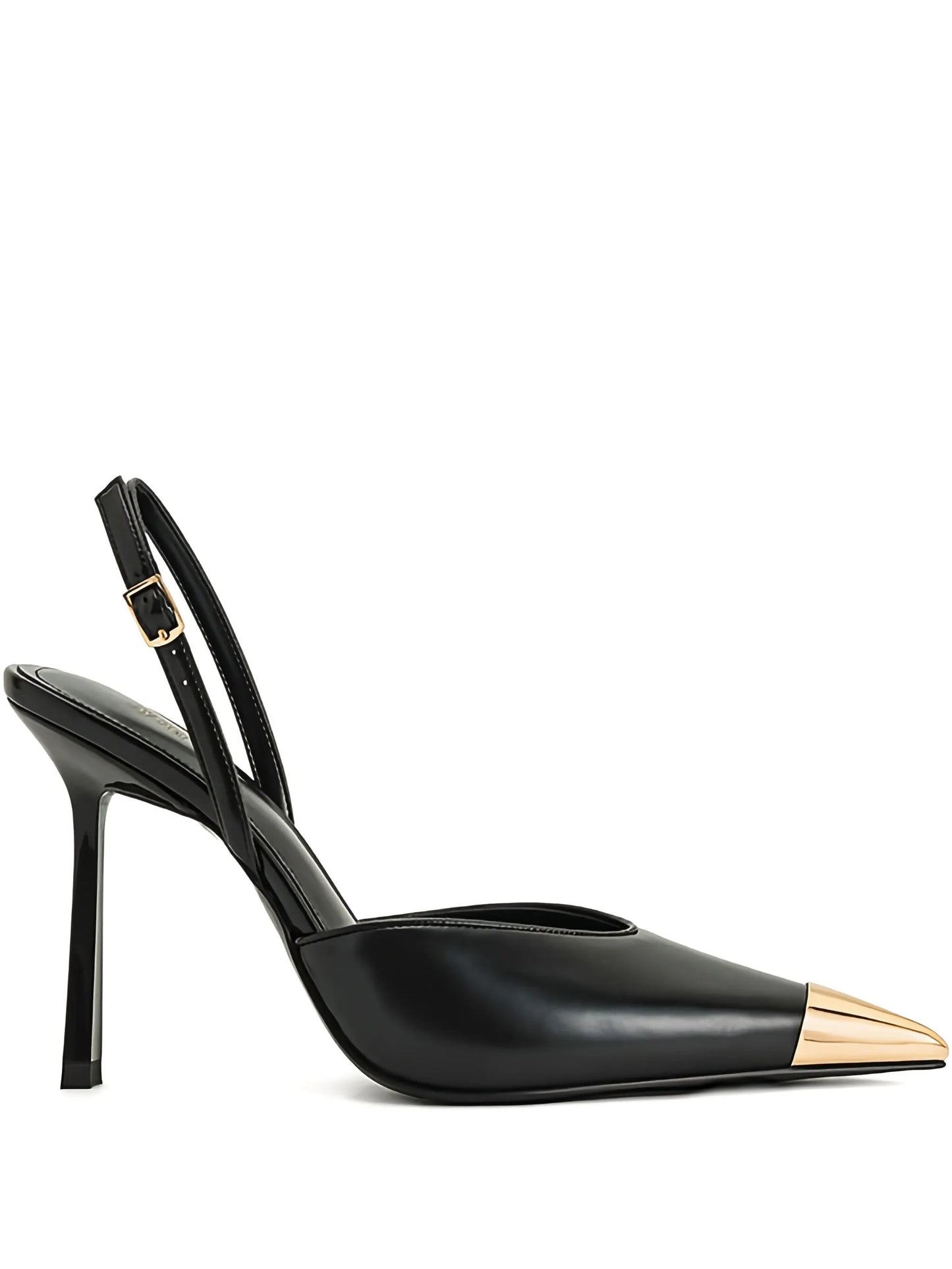100mm Gold Tipped Slingback sandals