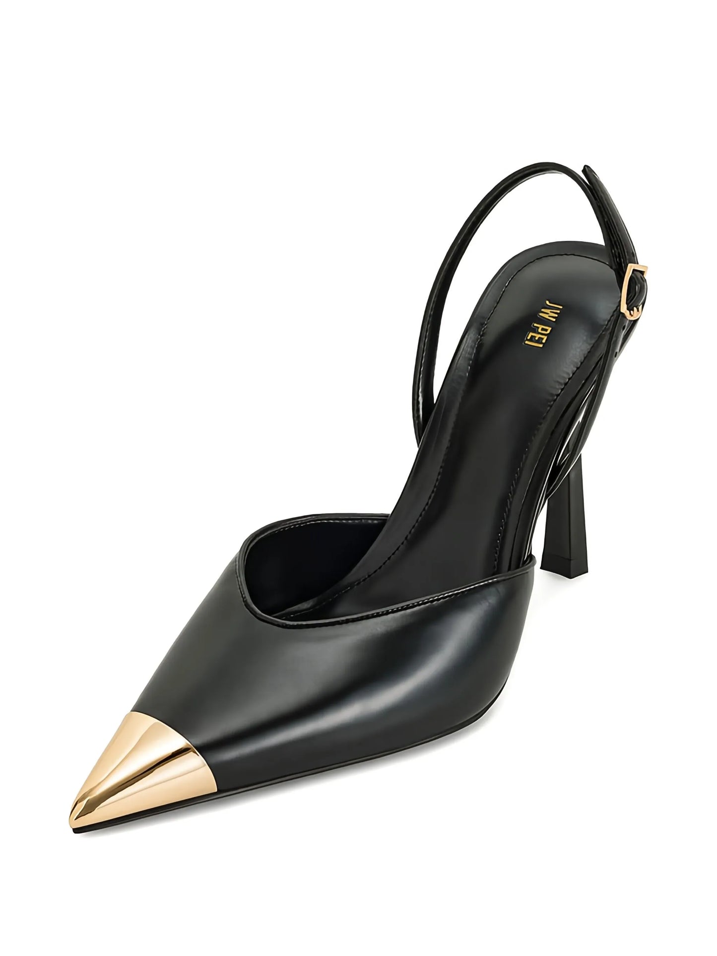 100mm Gold Tipped Slingback sandals